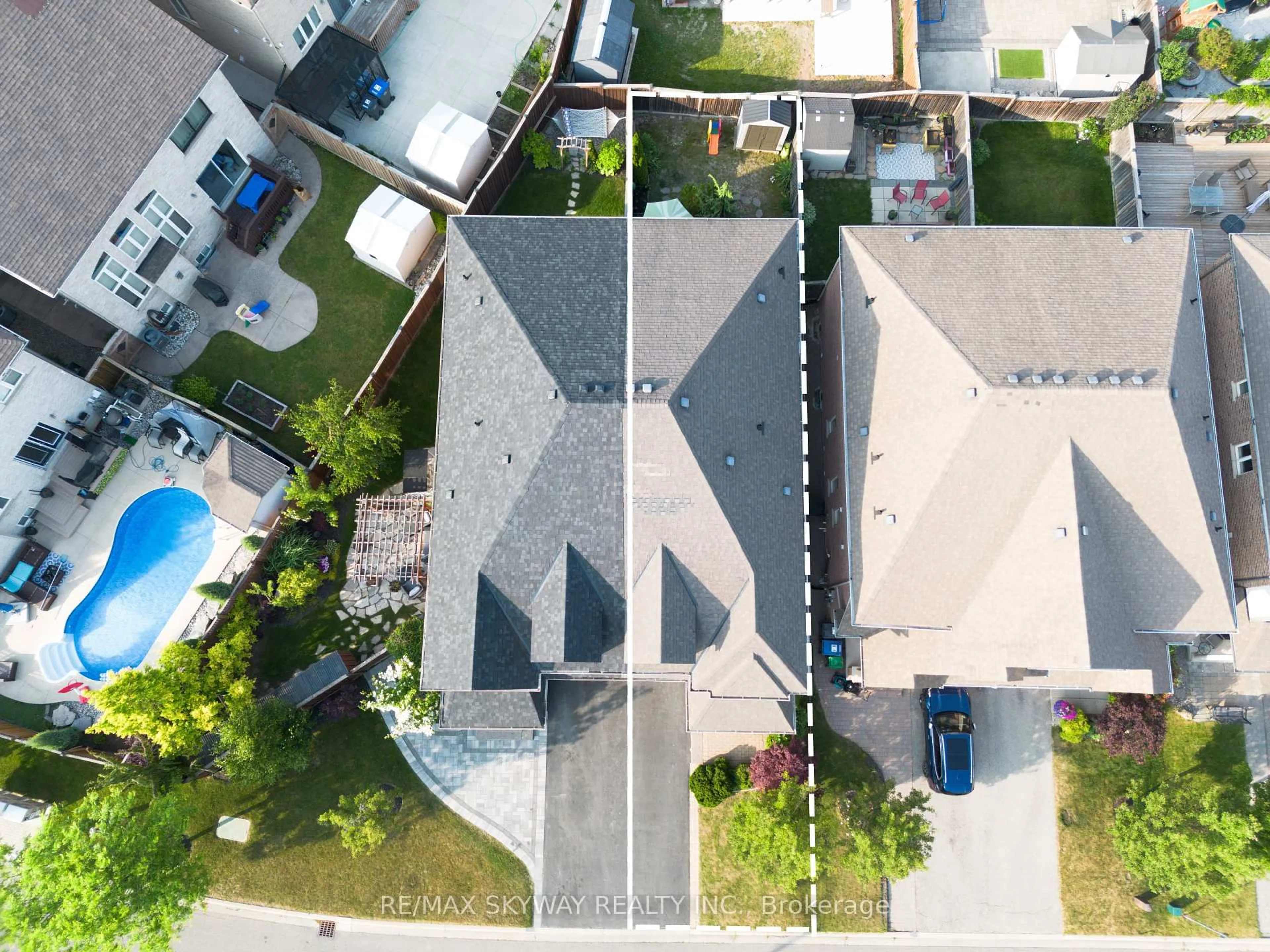 A pic from outside/outdoor area/front of a property/back of a property/a pic from drone, city buildings view from balcony for 15 Tokara Ave, Caledon Ontario L7C 3P4