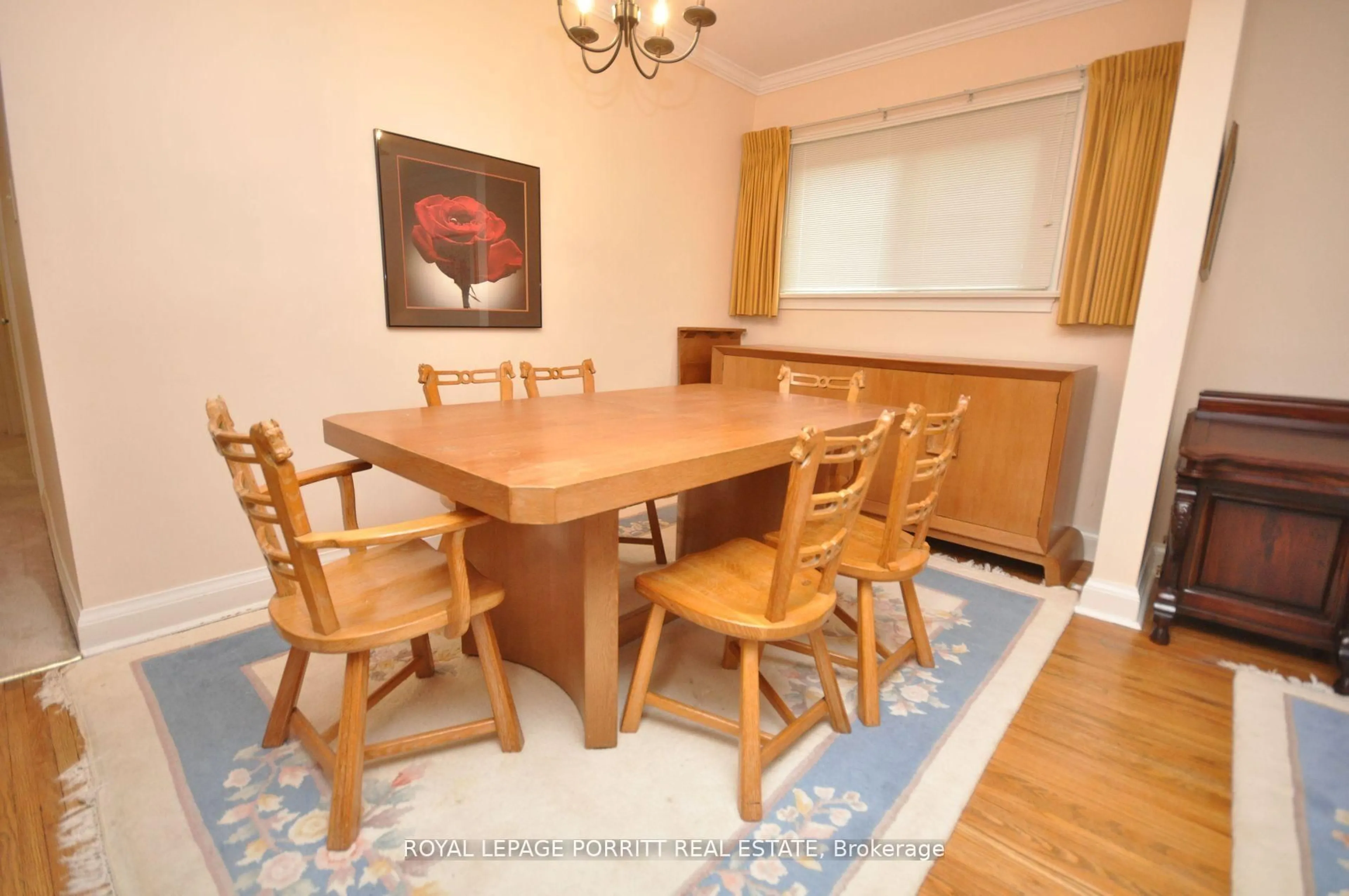 Dining room, wood/laminate floor for 42 Ecker Dr, Toronto Ontario M8W 2P4