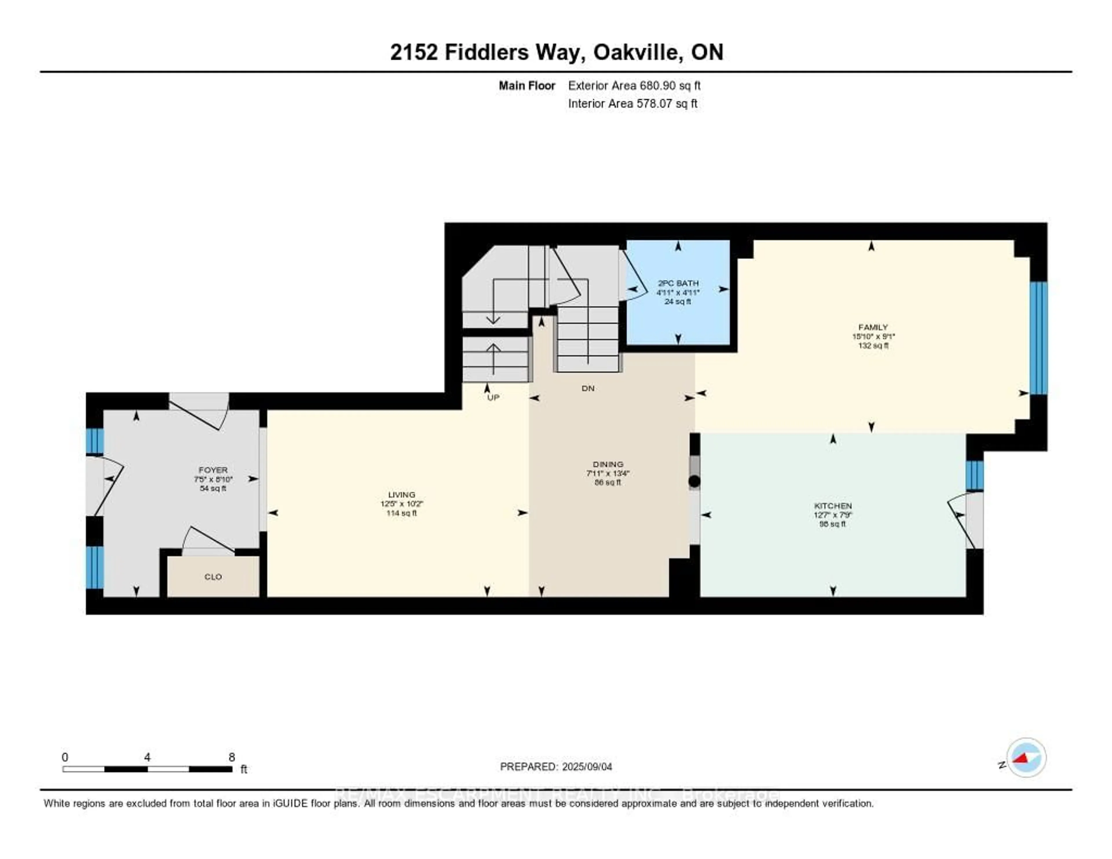 Floor plan for 2152 Fiddlers Way, Oakville Ontario L6M 0M5