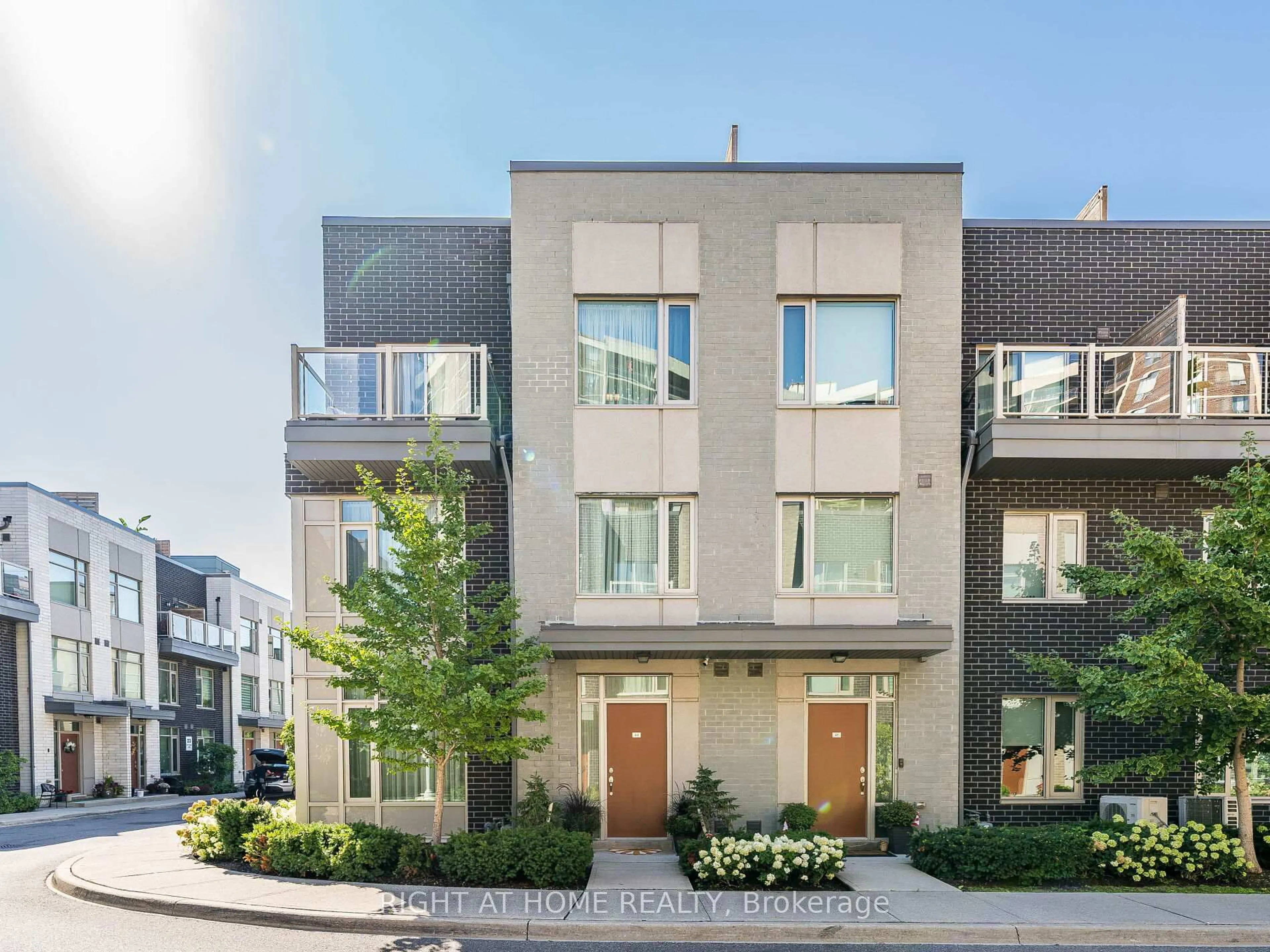 Home with brick exterior material, street for 26 APPLEWOOD Lane #44, Toronto Ontario M9C 0C1