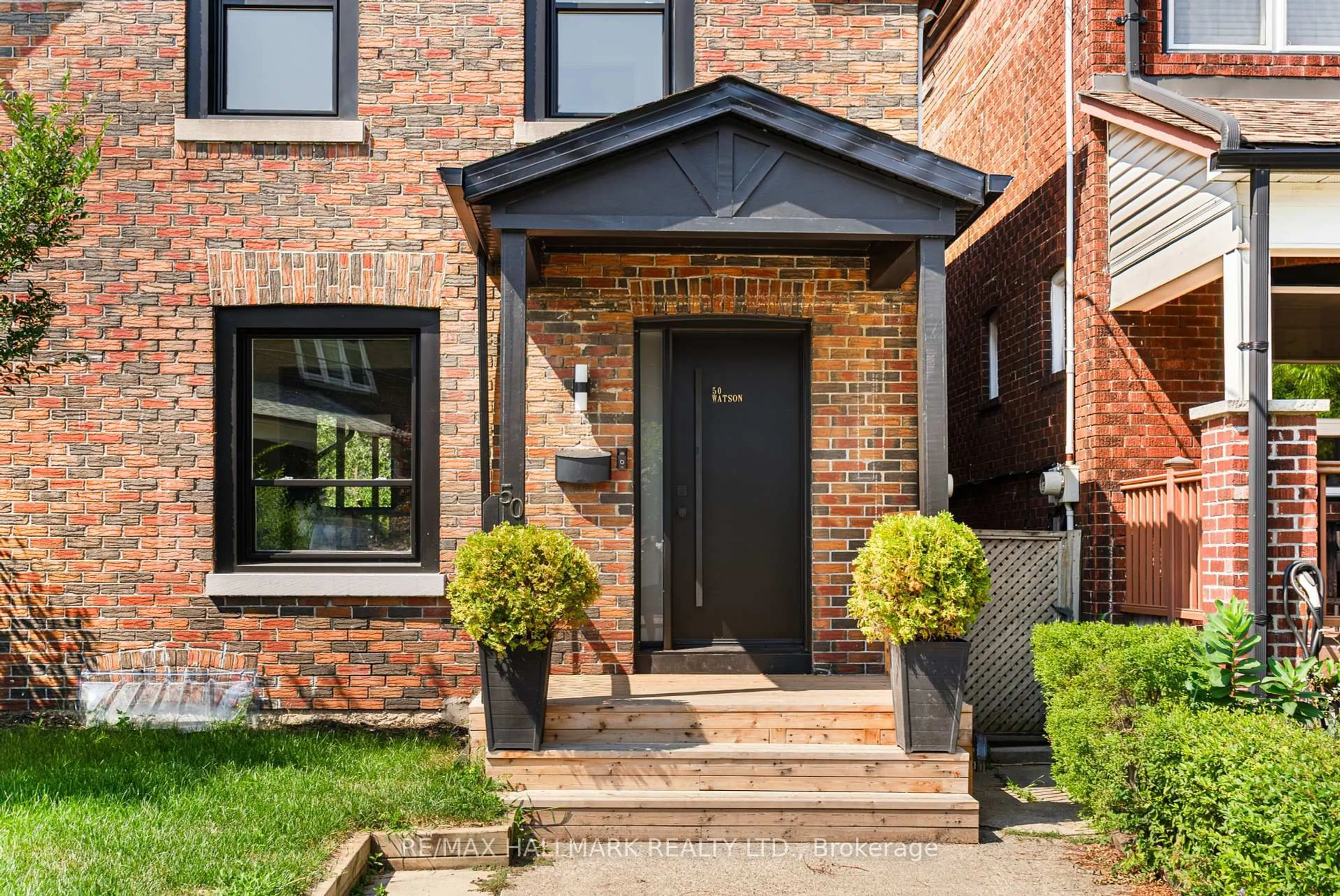 Home with brick exterior material, street for 50 Watson Ave, Toronto Ontario M6S 4E1