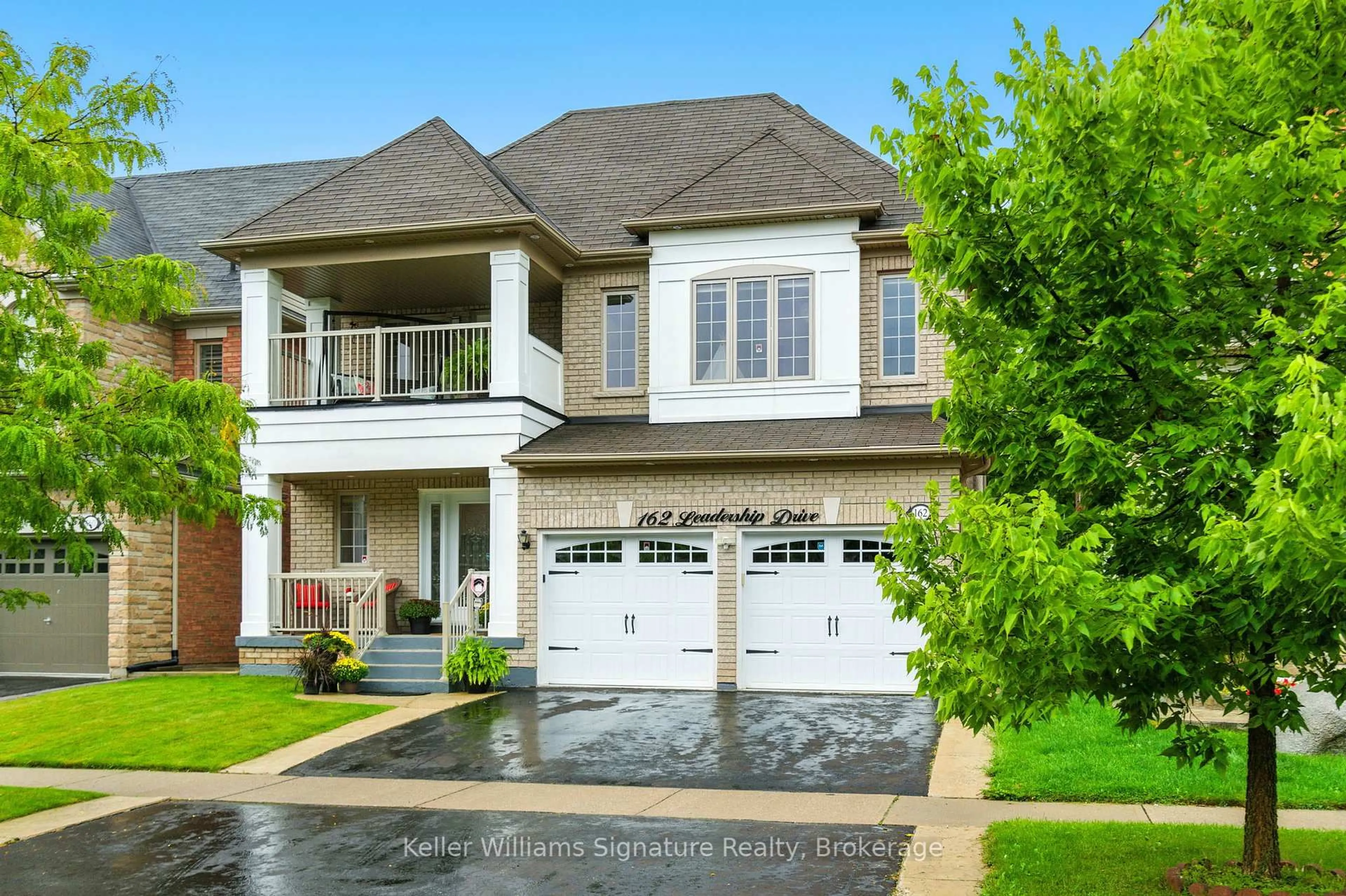Home with brick exterior material, street for 162 Leadership Dr, Brampton Ontario L6Y 5T2