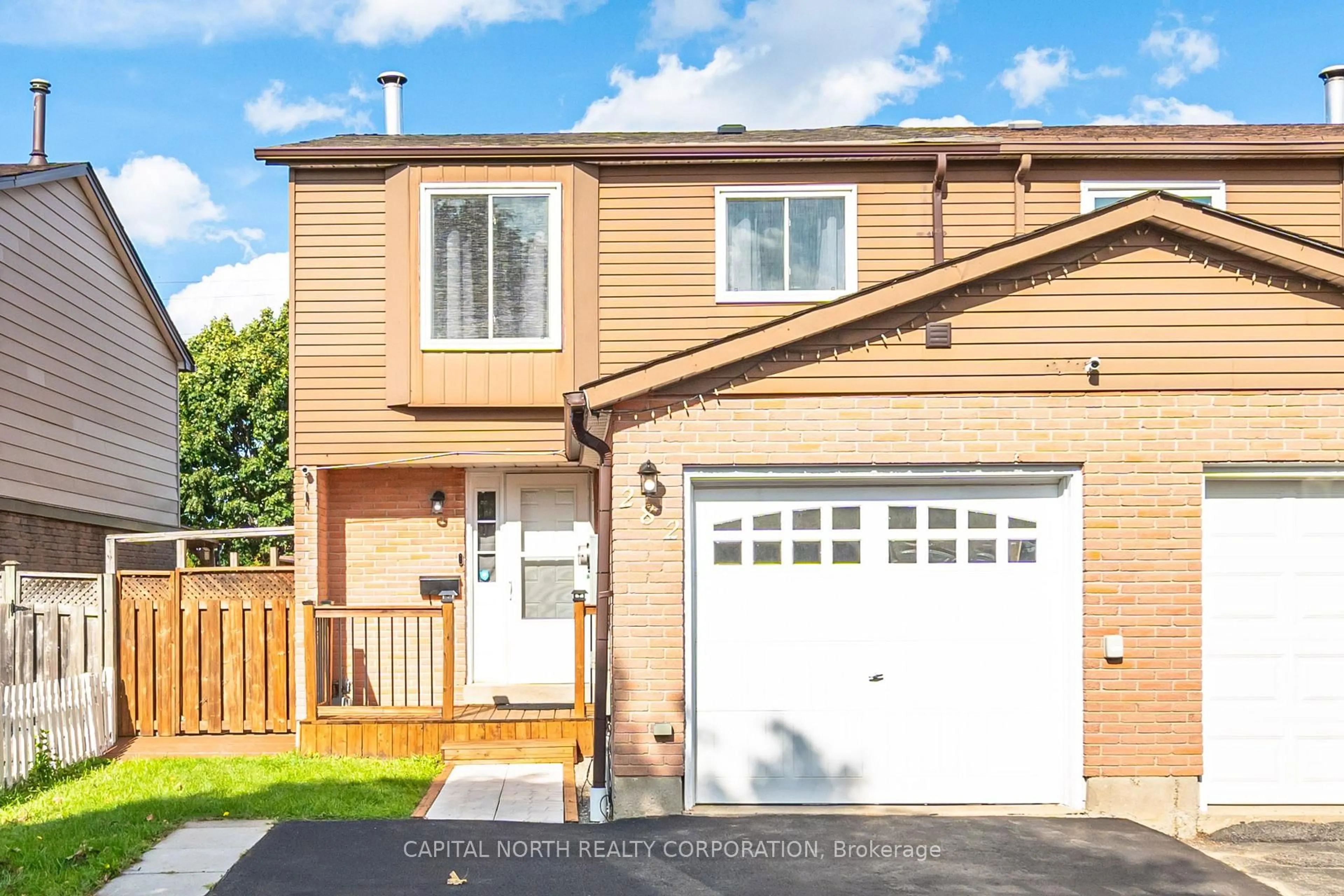 Home with vinyl exterior material, street for 282 Royal Salisbury Way, Brampton Ontario L6V 3H4
