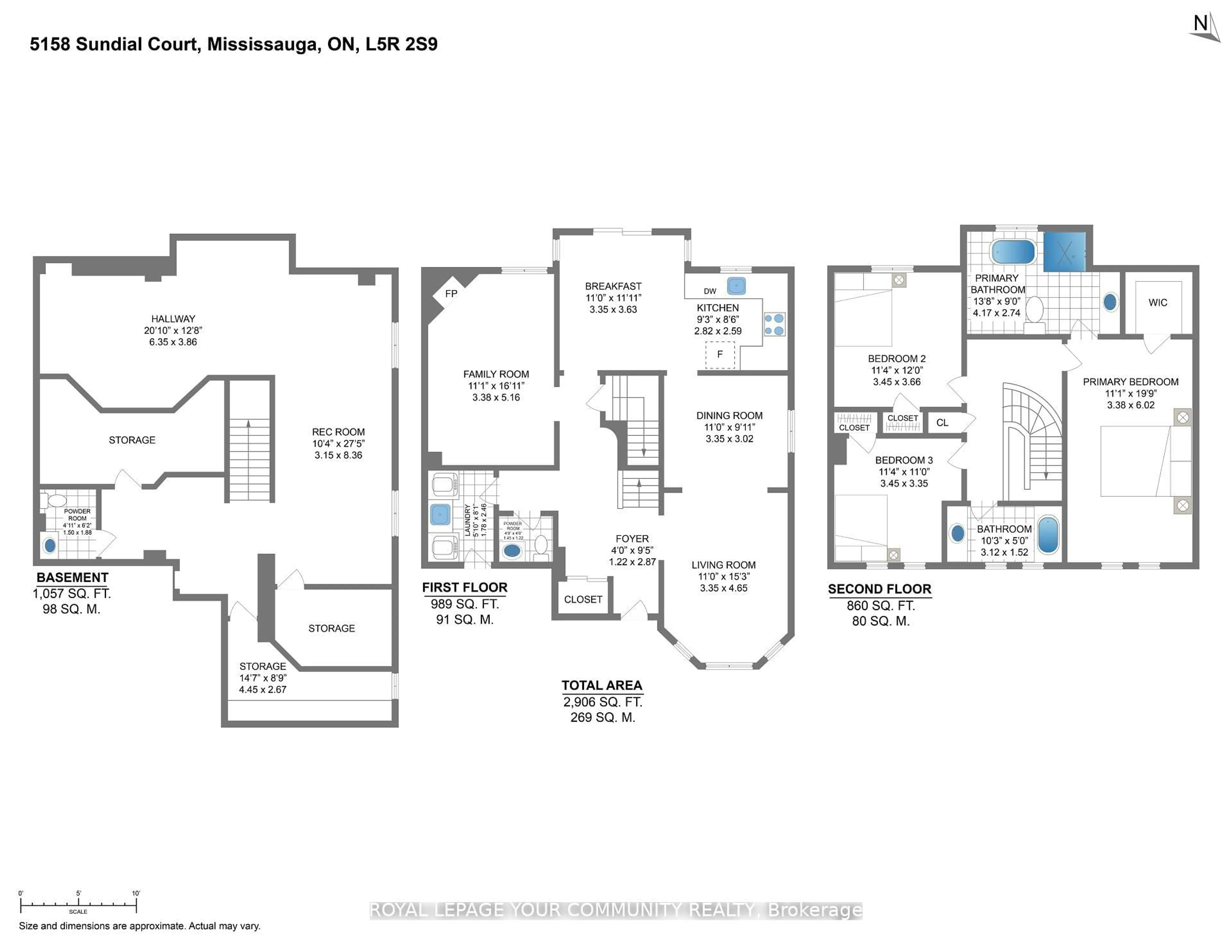 Floor plan for 5158 Sundial Crt, Mississauga Ontario L5R 2S9