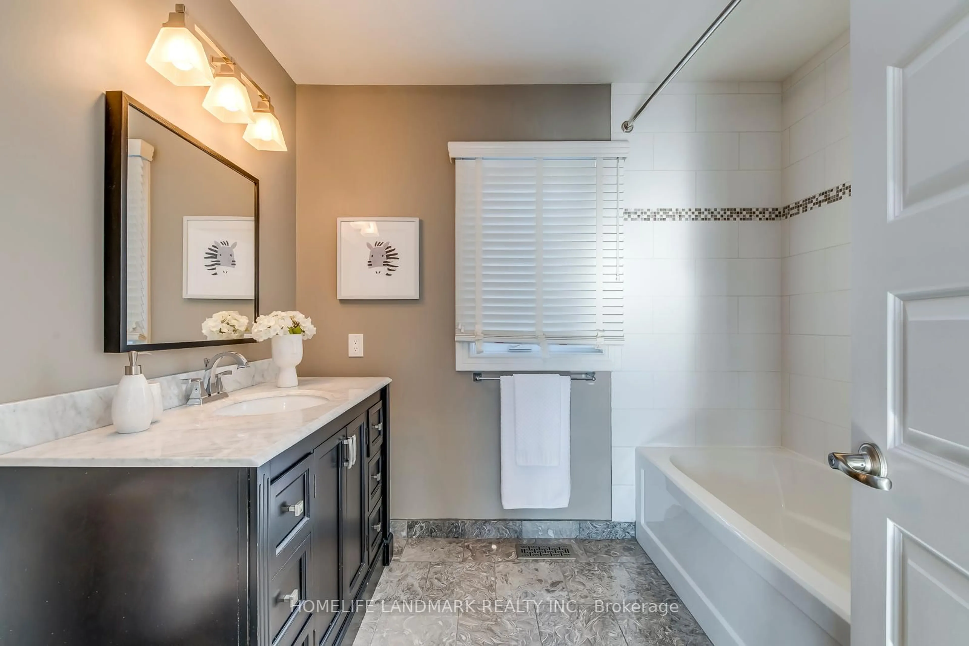Contemporary bathroom, ceramic/tile floor for 214 Waneta Dr, Oakville Ontario L6K 2T5