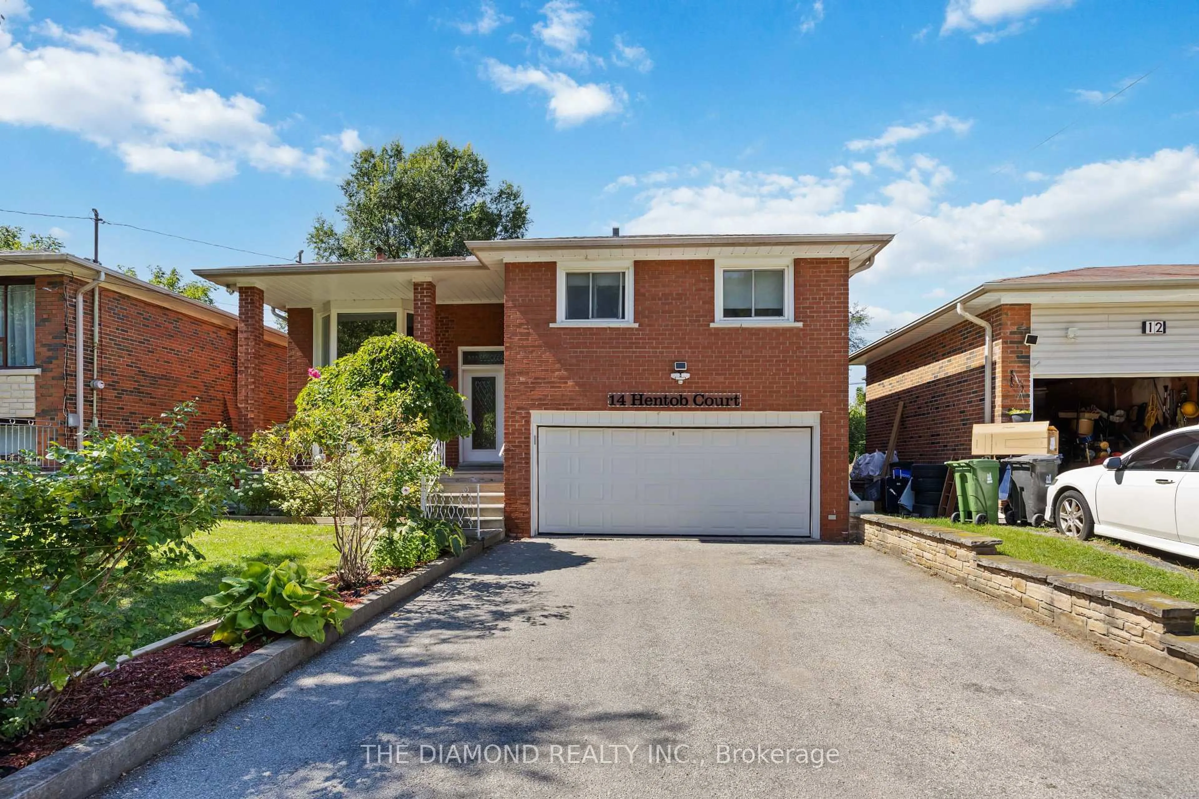 Home with brick exterior material, street for 14 Hentob Crt, Toronto Ontario M9V 2X1