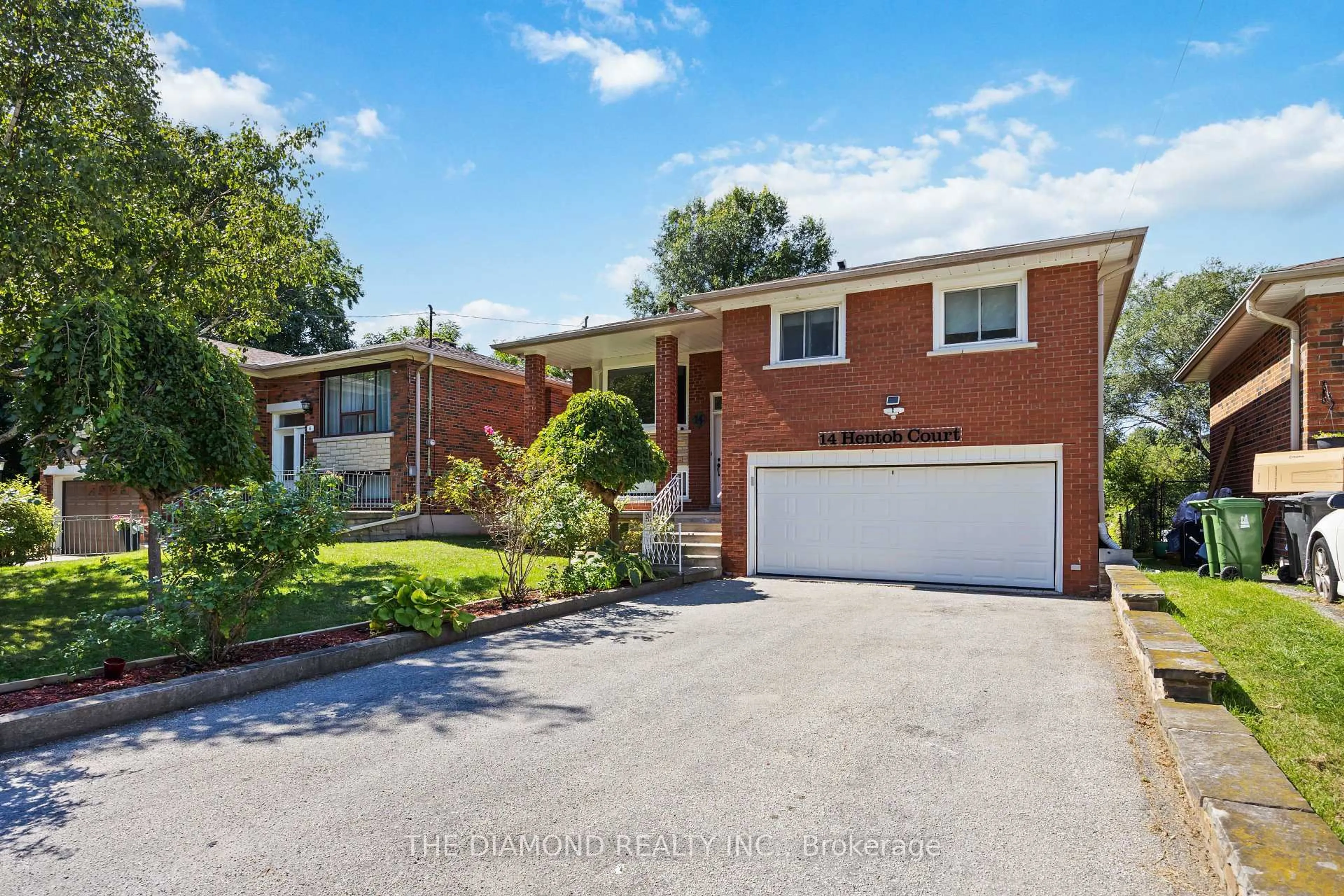 Home with brick exterior material, street for 14 Hentob Crt, Toronto Ontario M9V 2X1