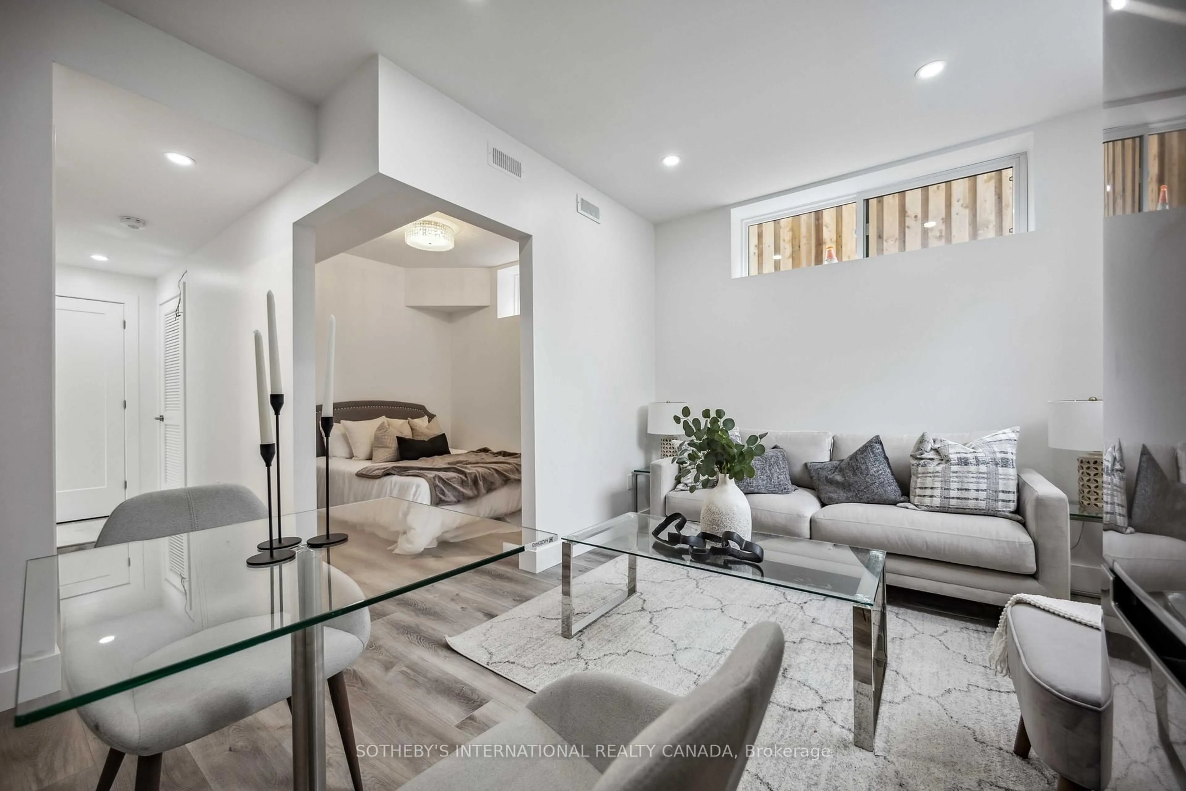 Living room with furniture, unknown for 1925 Lawrence Ave, Toronto Ontario M9N 1G8