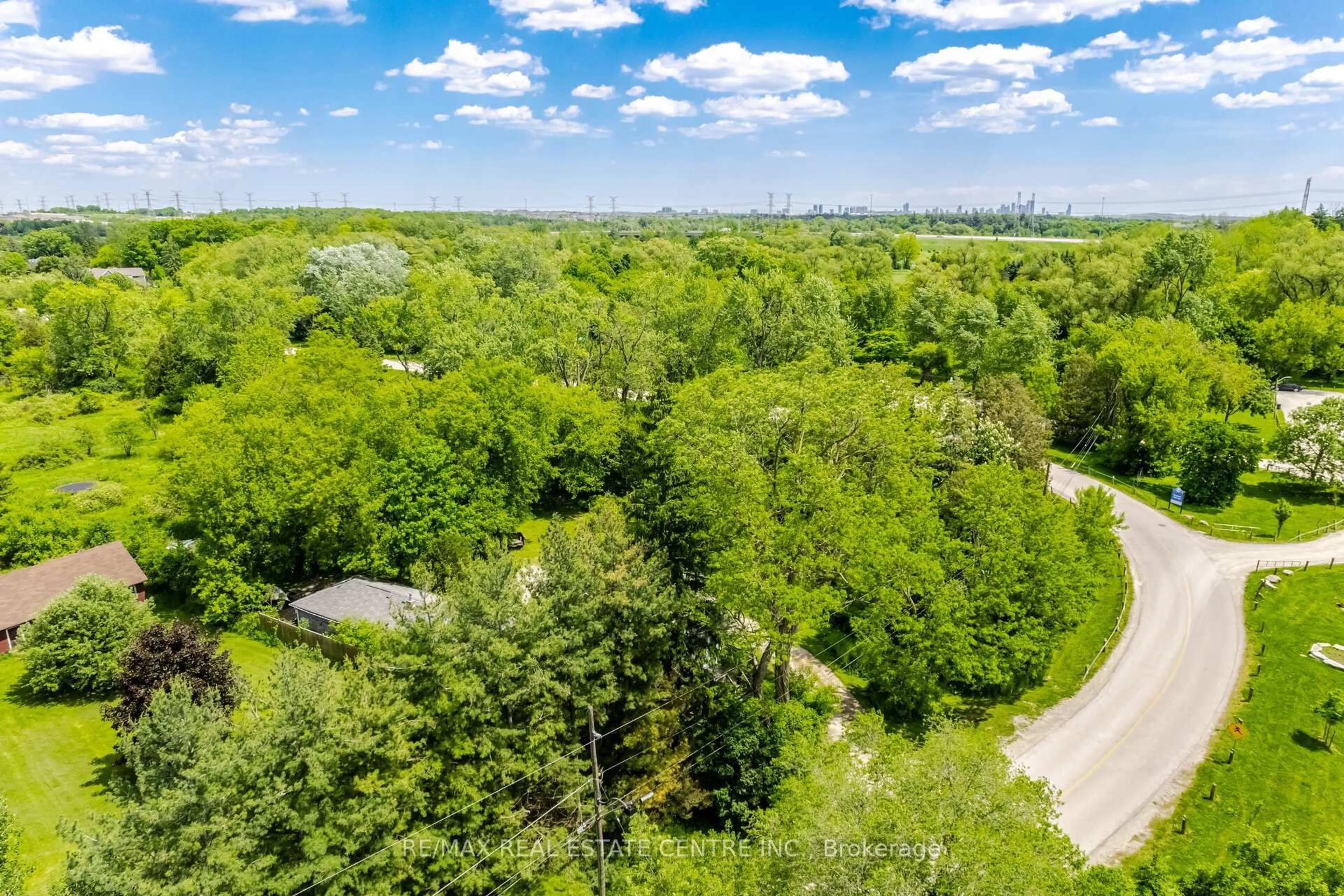 A pic from outside/outdoor area/front of a property/back of a property/a pic from drone, forest/trees view for 174 Victoria St, Brampton Ontario L6Y 0A6