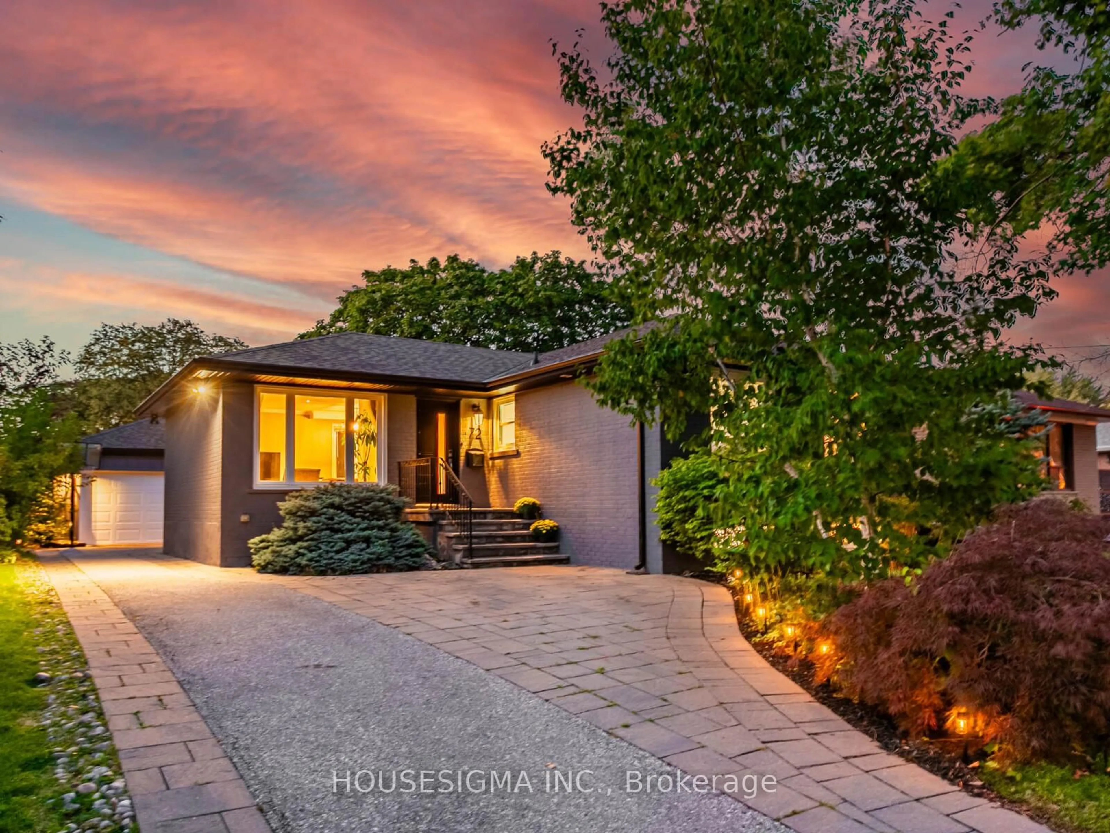 Home with brick exterior material, street for 72 Ludstone Dr, Toronto Ontario M9R 2J3