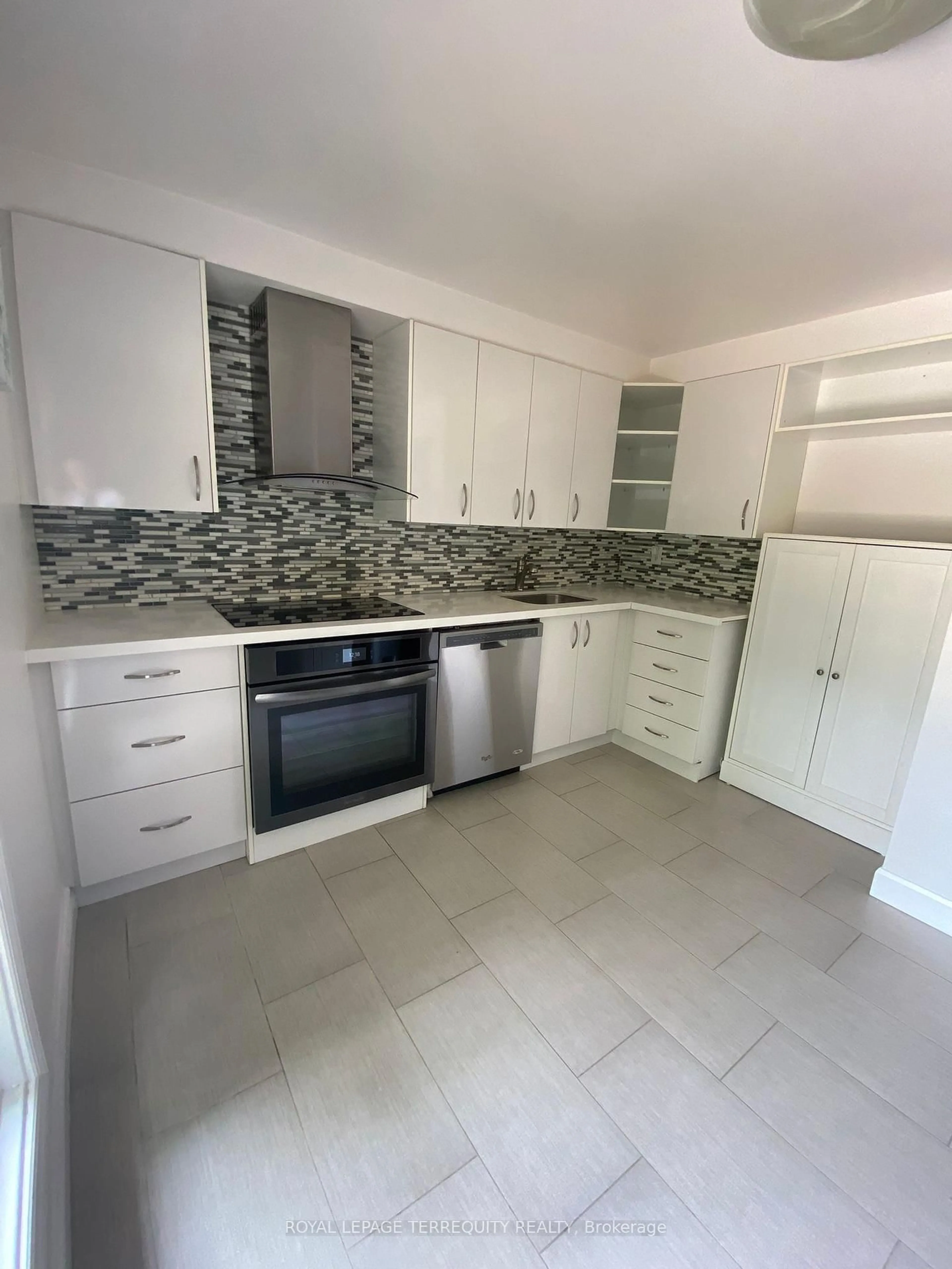 Standard kitchen, ceramic/tile floor for 431 Mill Rd #8, Toronto Ontario M9C 1Z2