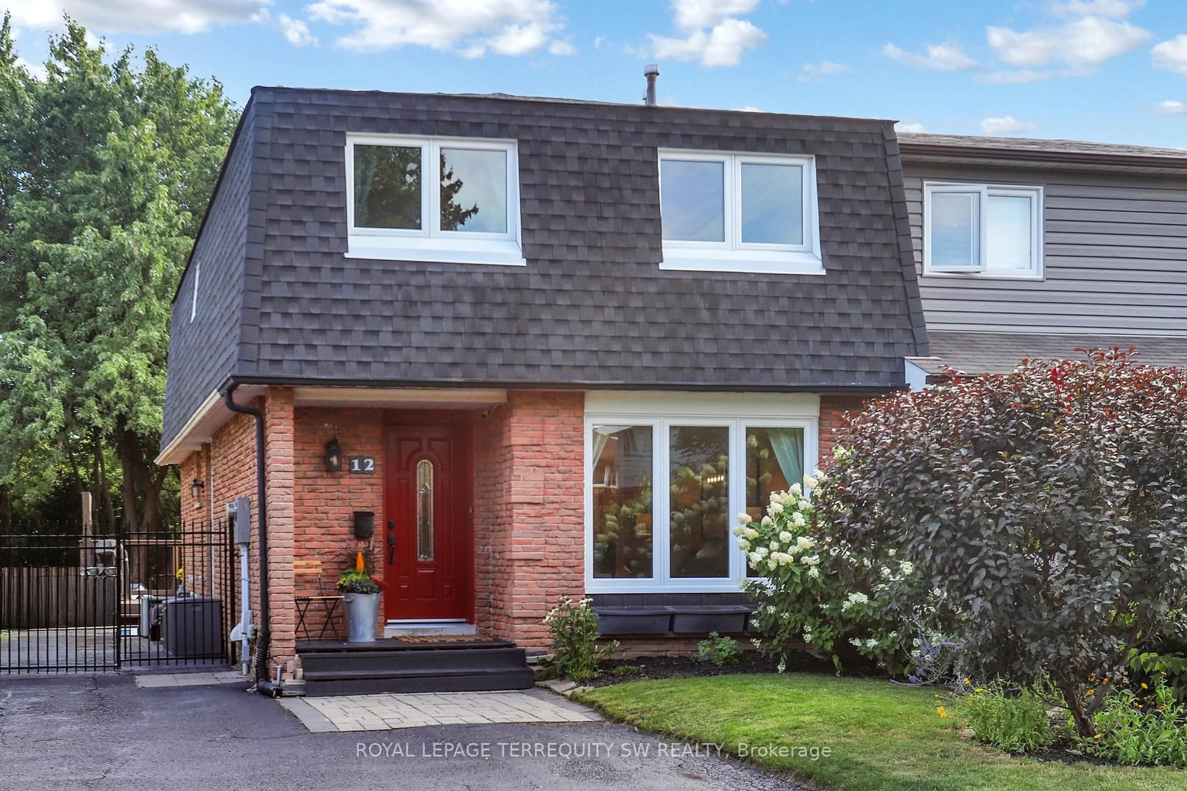 Home with brick exterior material, street for 12 Newby Crt, Brampton Ontario L6V 2R8