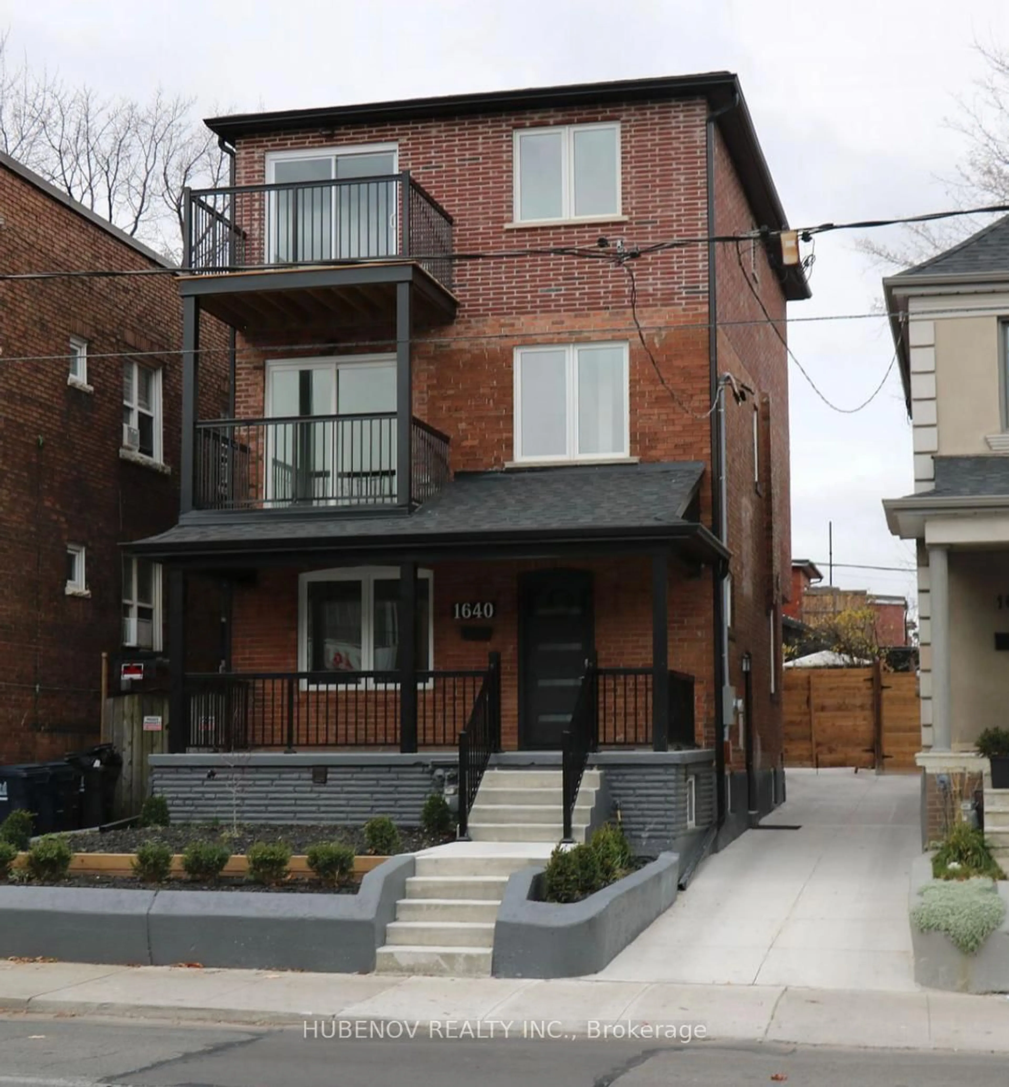 Home with brick exterior material, street for 1640 Dufferin St, Toronto Ontario M6H 3L8