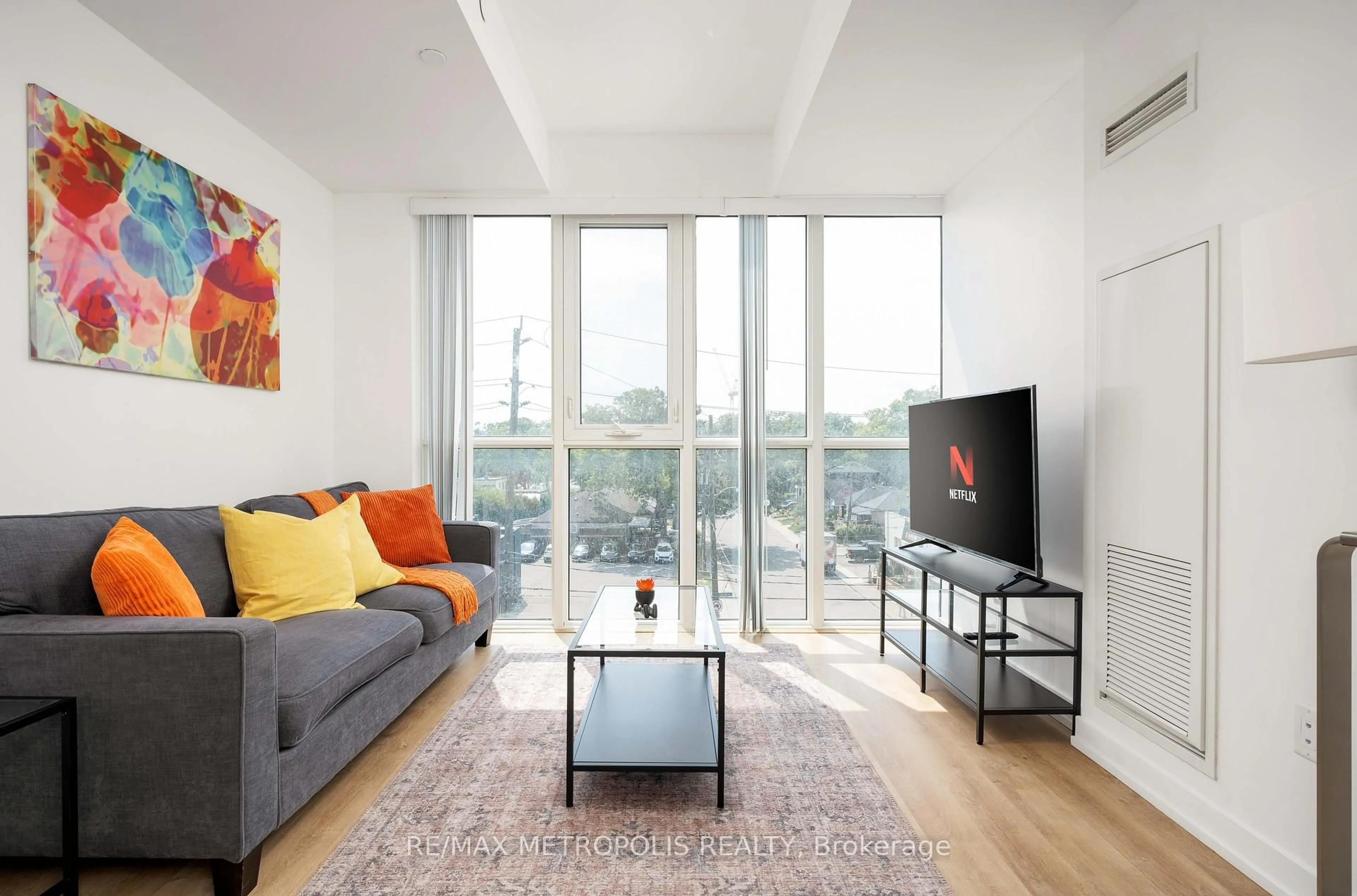 Living room with furniture, unknown for 2300 St Clair Ave #407, Toronto Ontario M6N 0B3