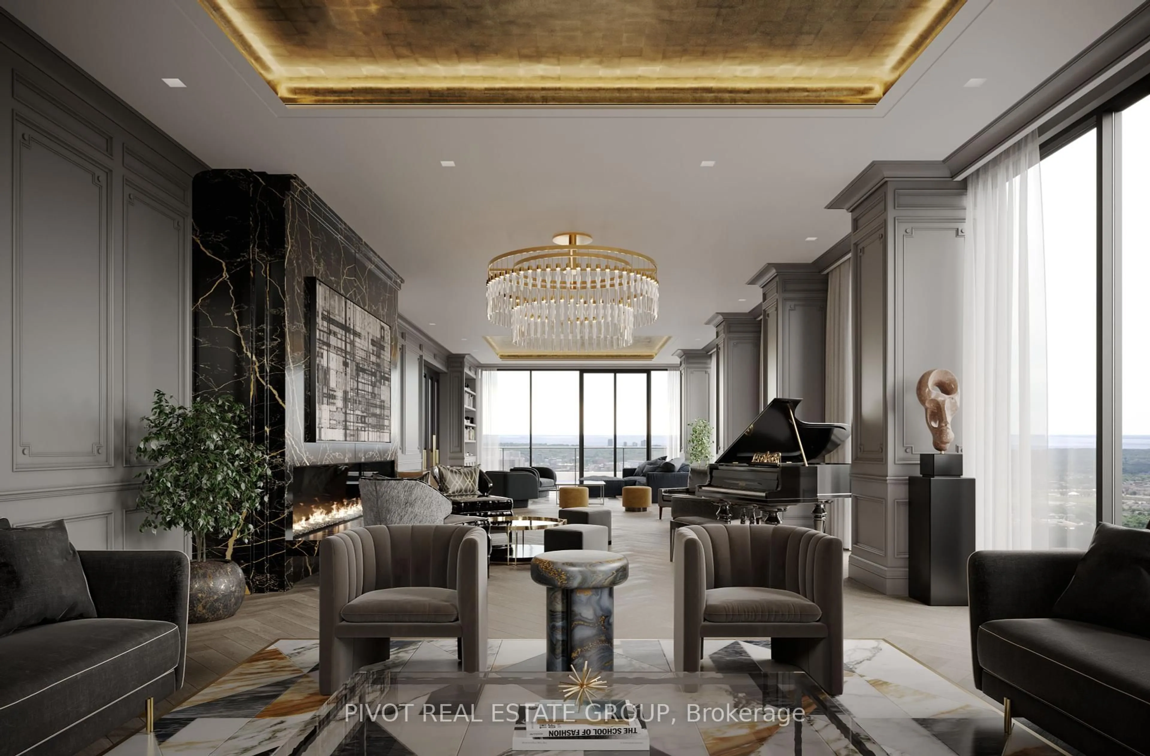 Lobby for 135 City Centre Dr #UPH01, Mississauga Ontario L5B 1M7