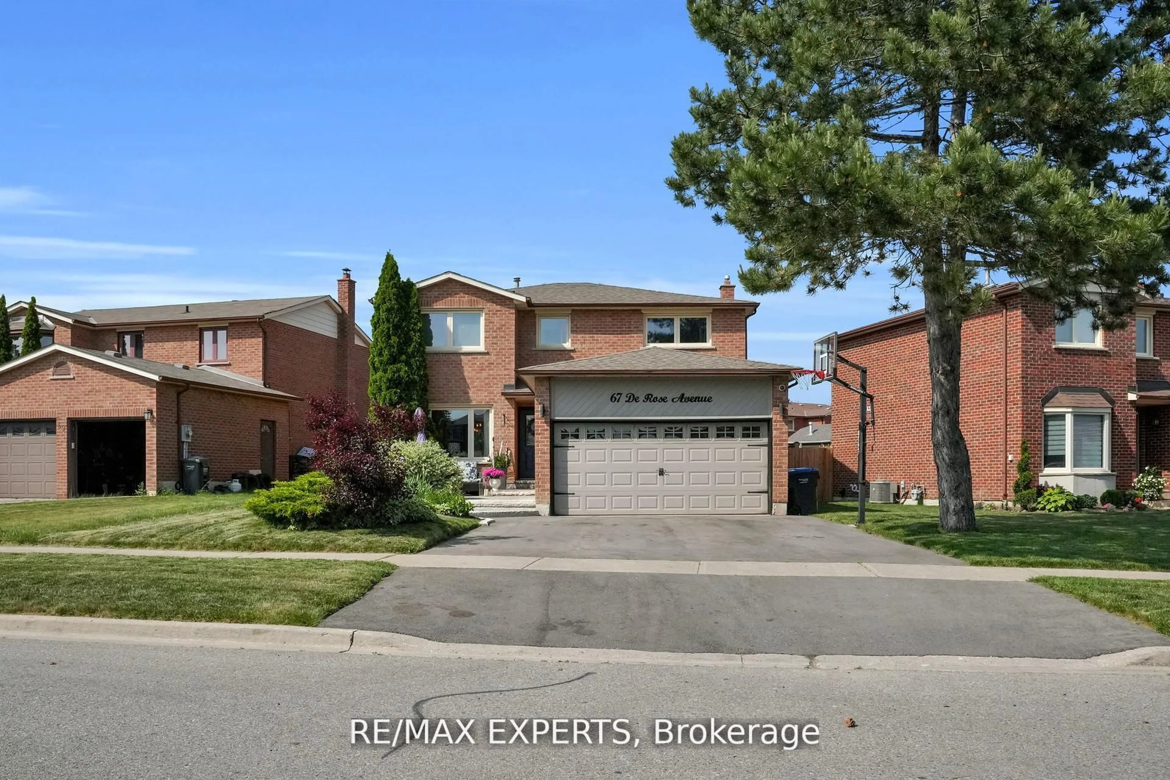 Home with brick exterior material, street for 67 De Rose Ave, Caledon Ontario L7E 1A9