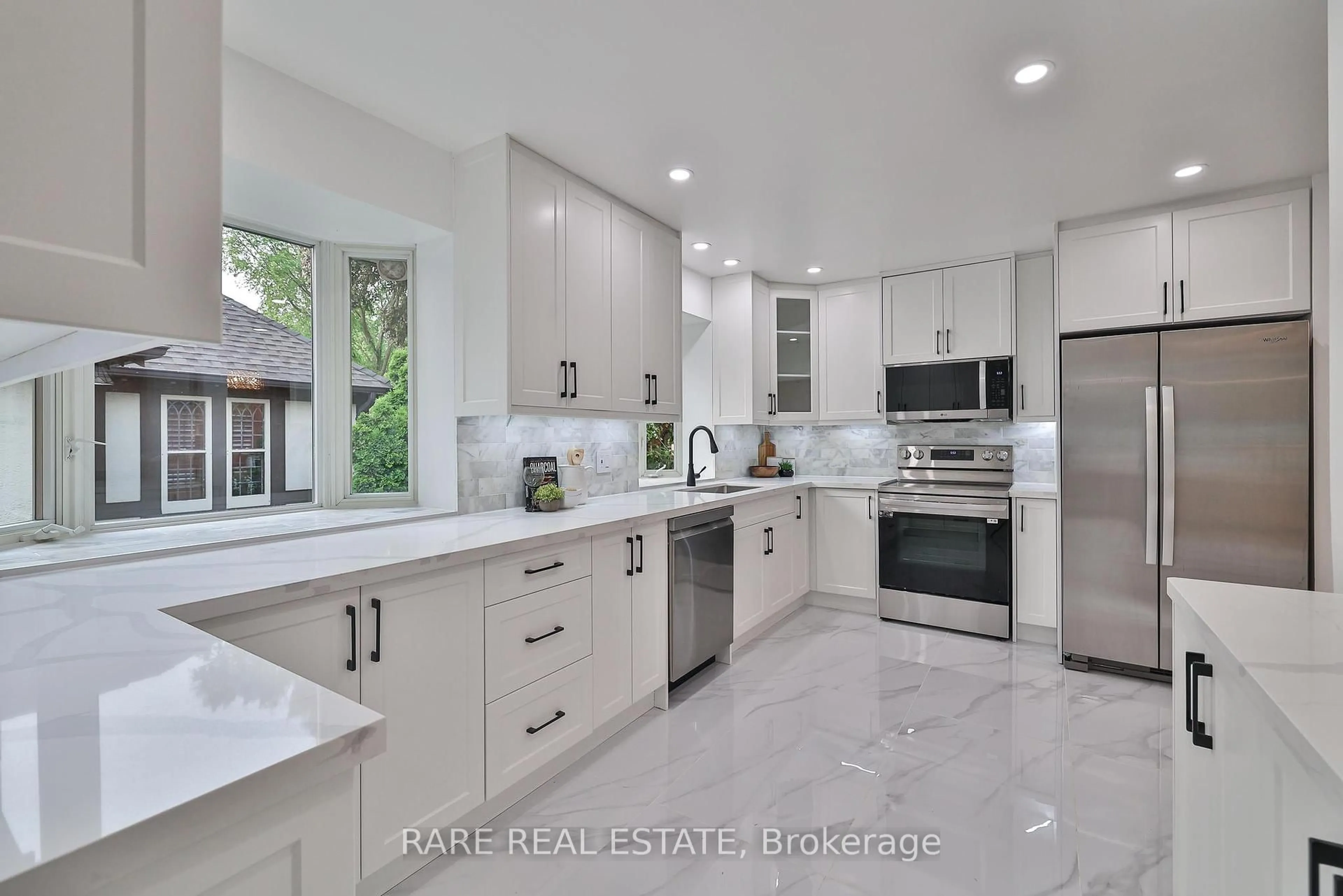 Contemporary kitchen, ceramic/tile floor for 1111 Kipling Ave, Toronto Ontario M9B 3M4