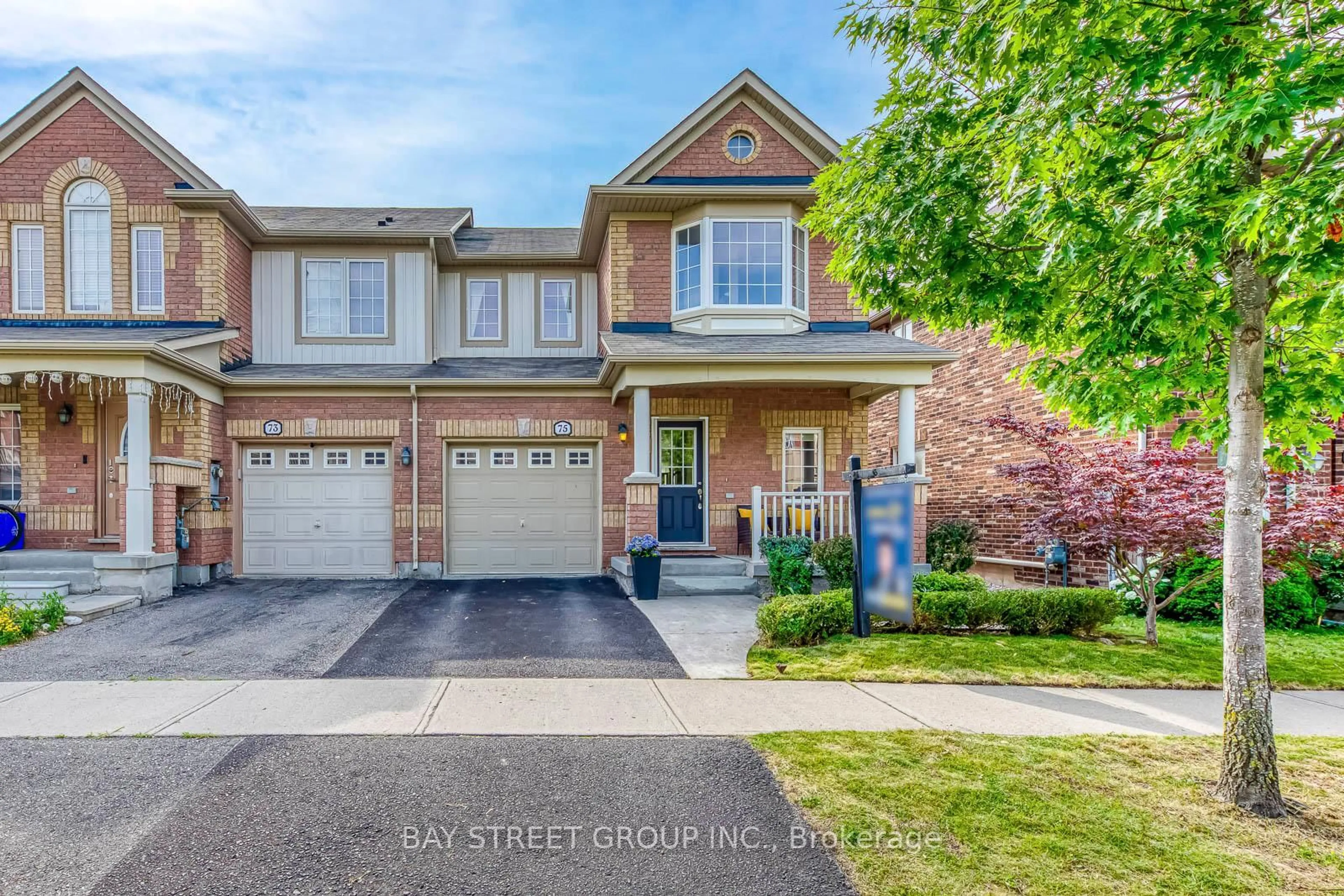 Home with brick exterior material, street for 75 Finney Terr, Milton Ontario L9T 7B1