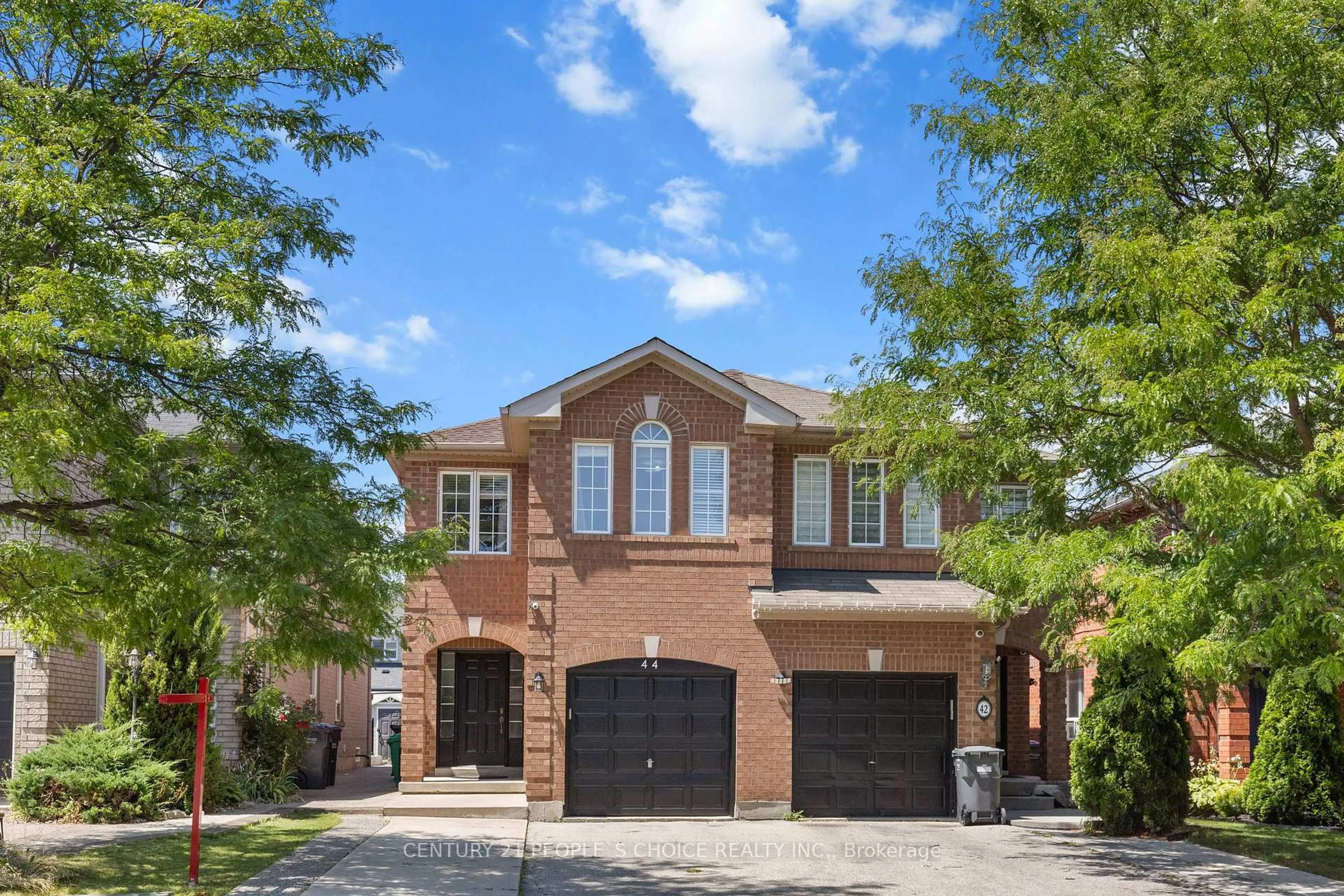Home with brick exterior material, street for 44 Roadmaster Lane, Brampton Ontario L7A 3A7