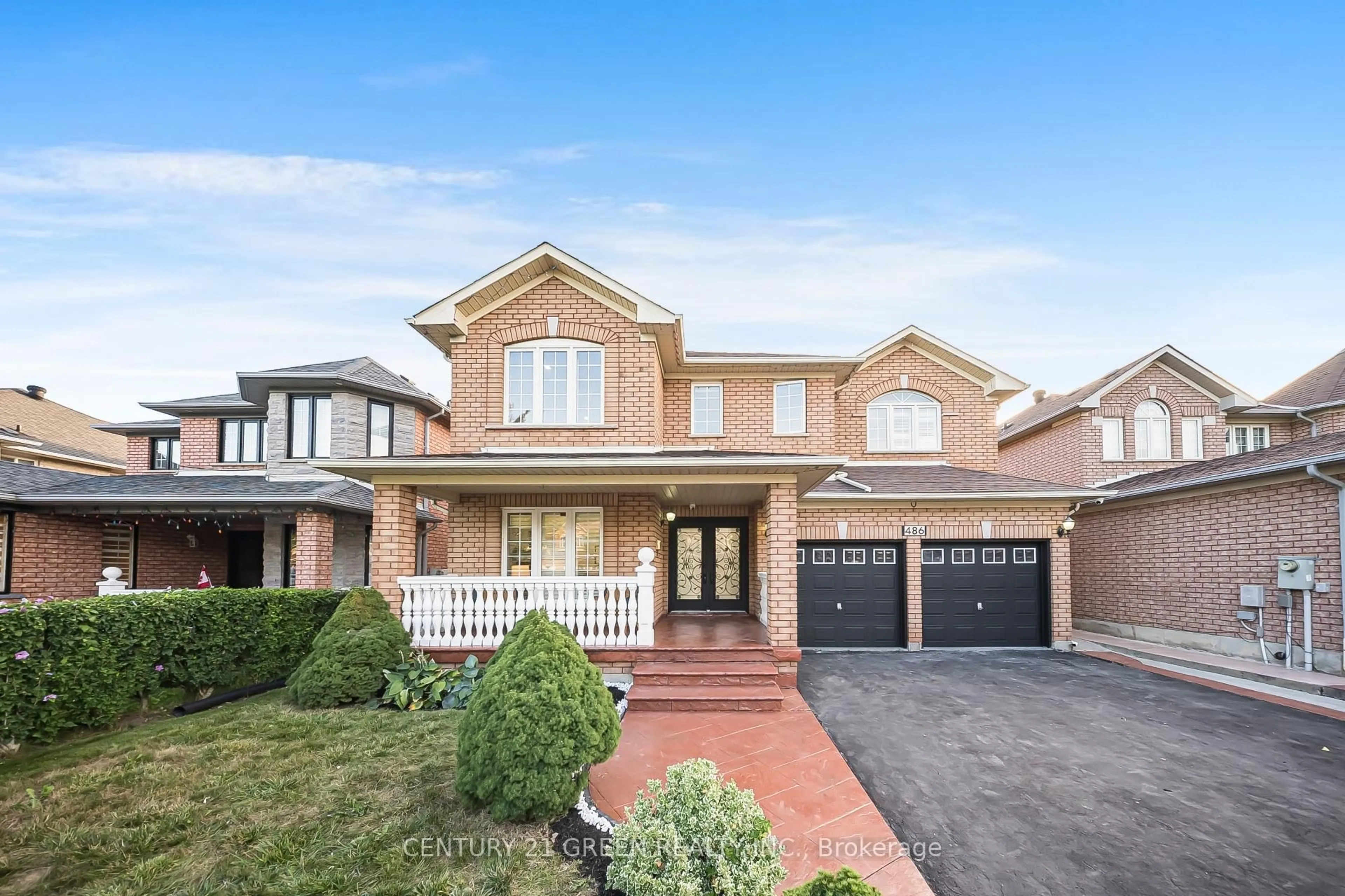Home with brick exterior material, street for 486 Fernforest Dr, Brampton Ontario L6R 2V4