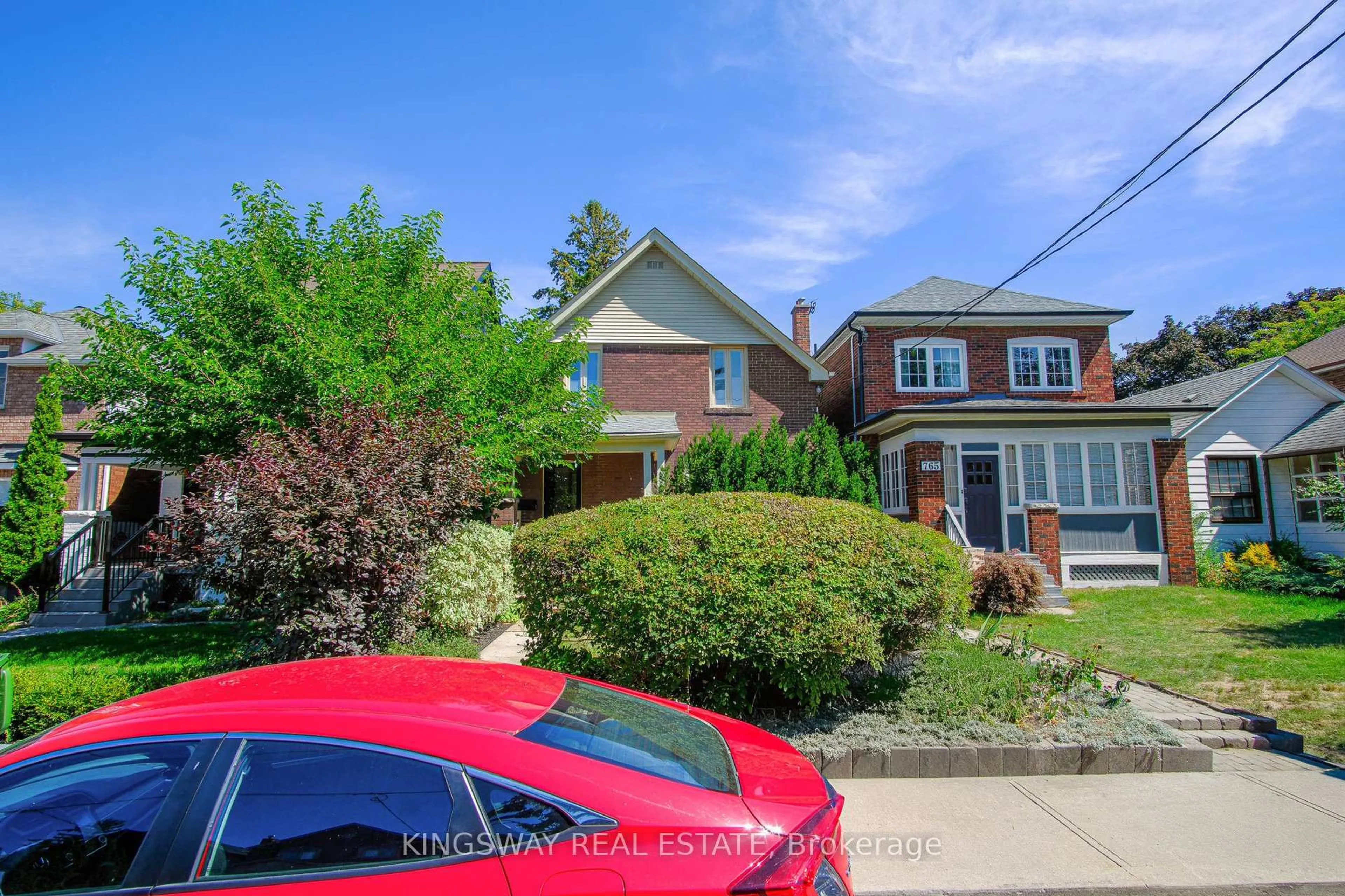 A pic from outside/outdoor area/front of a property/back of a property/a pic from drone, street for 767 Windermere Ave, Toronto Ontario M6S 3M5