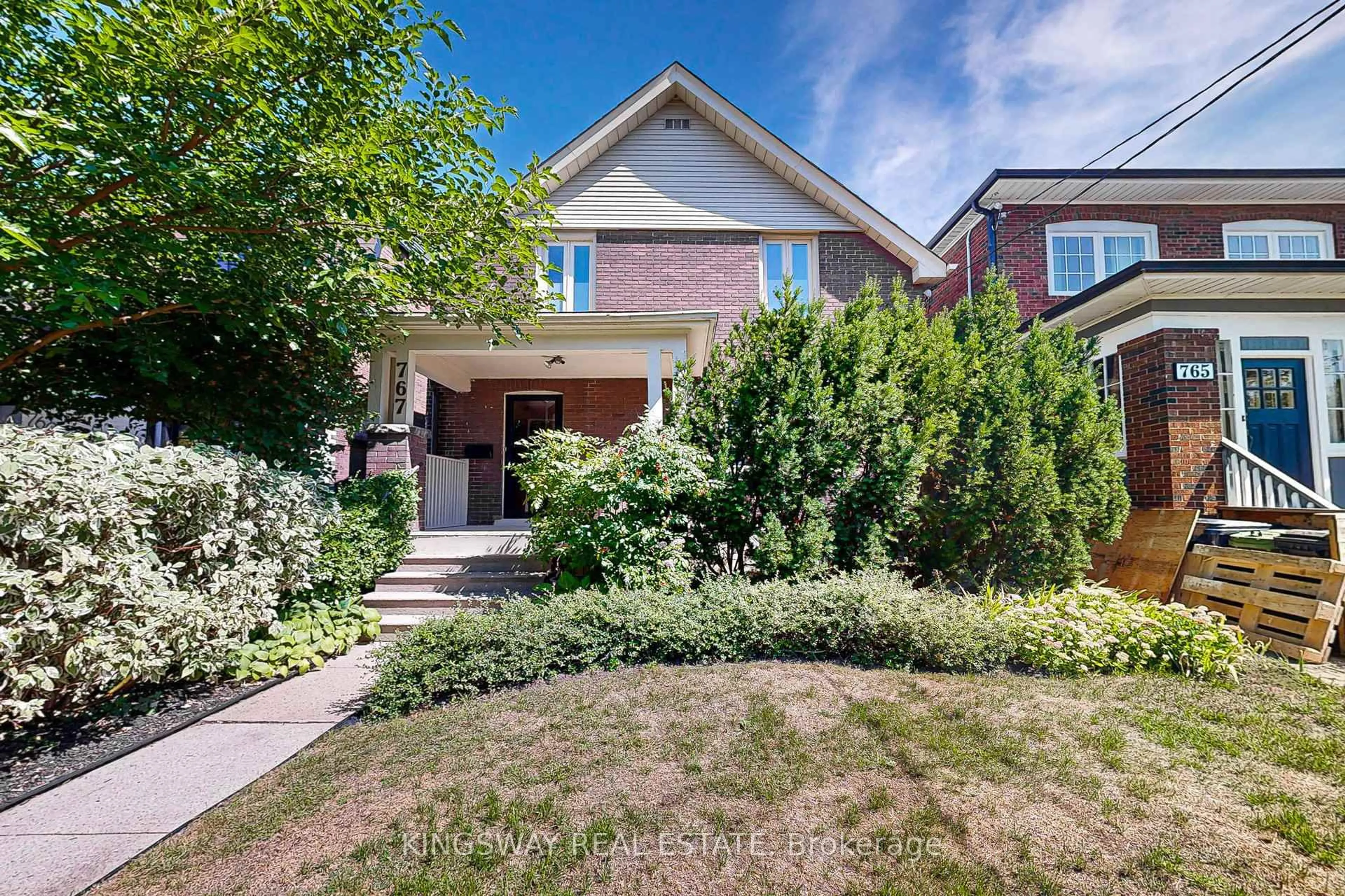 Home with brick exterior material, street for 767 Windermere Ave, Toronto Ontario M6S 3M5