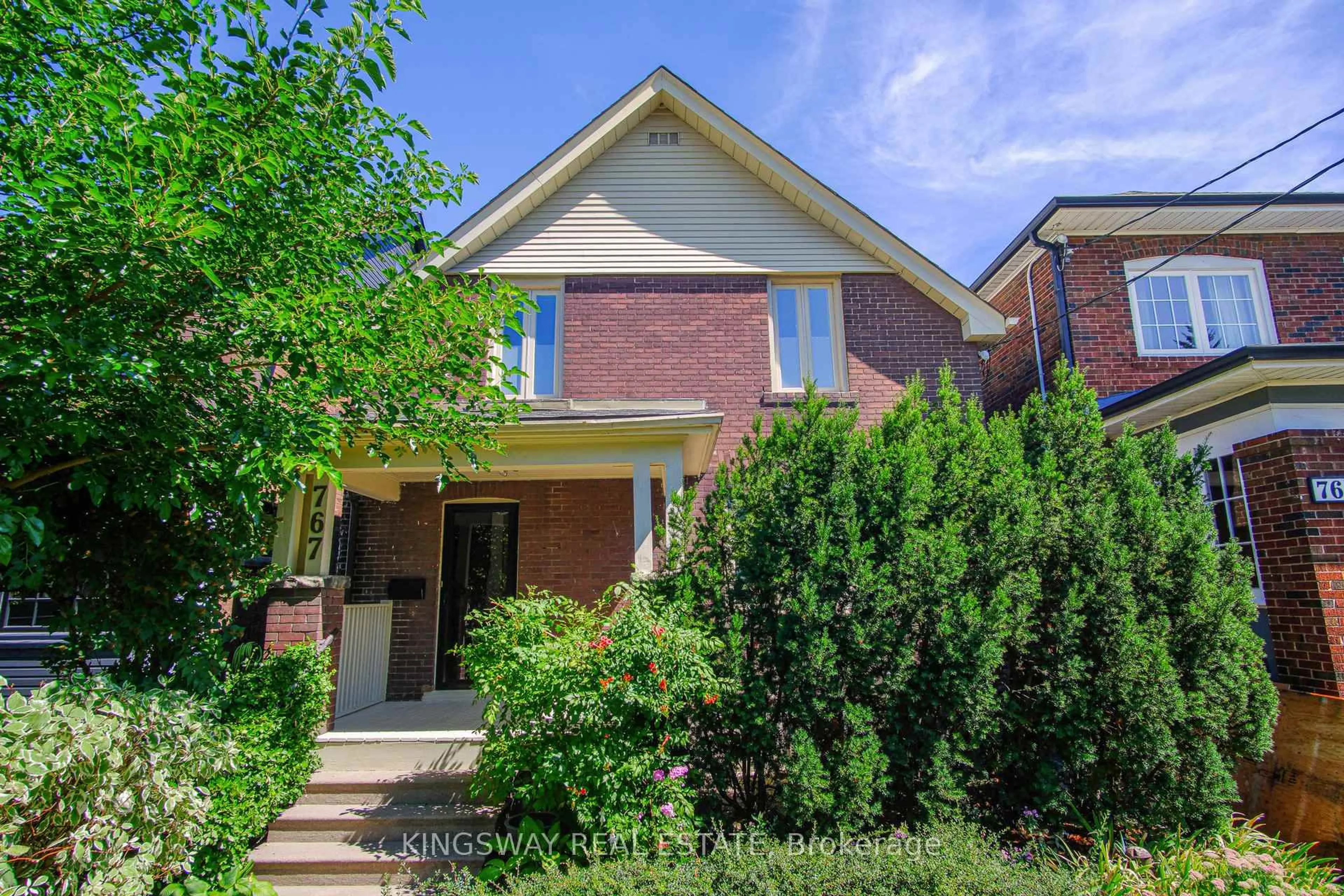 Home with brick exterior material, street for 767 Windermere Ave, Toronto Ontario M6S 3M5