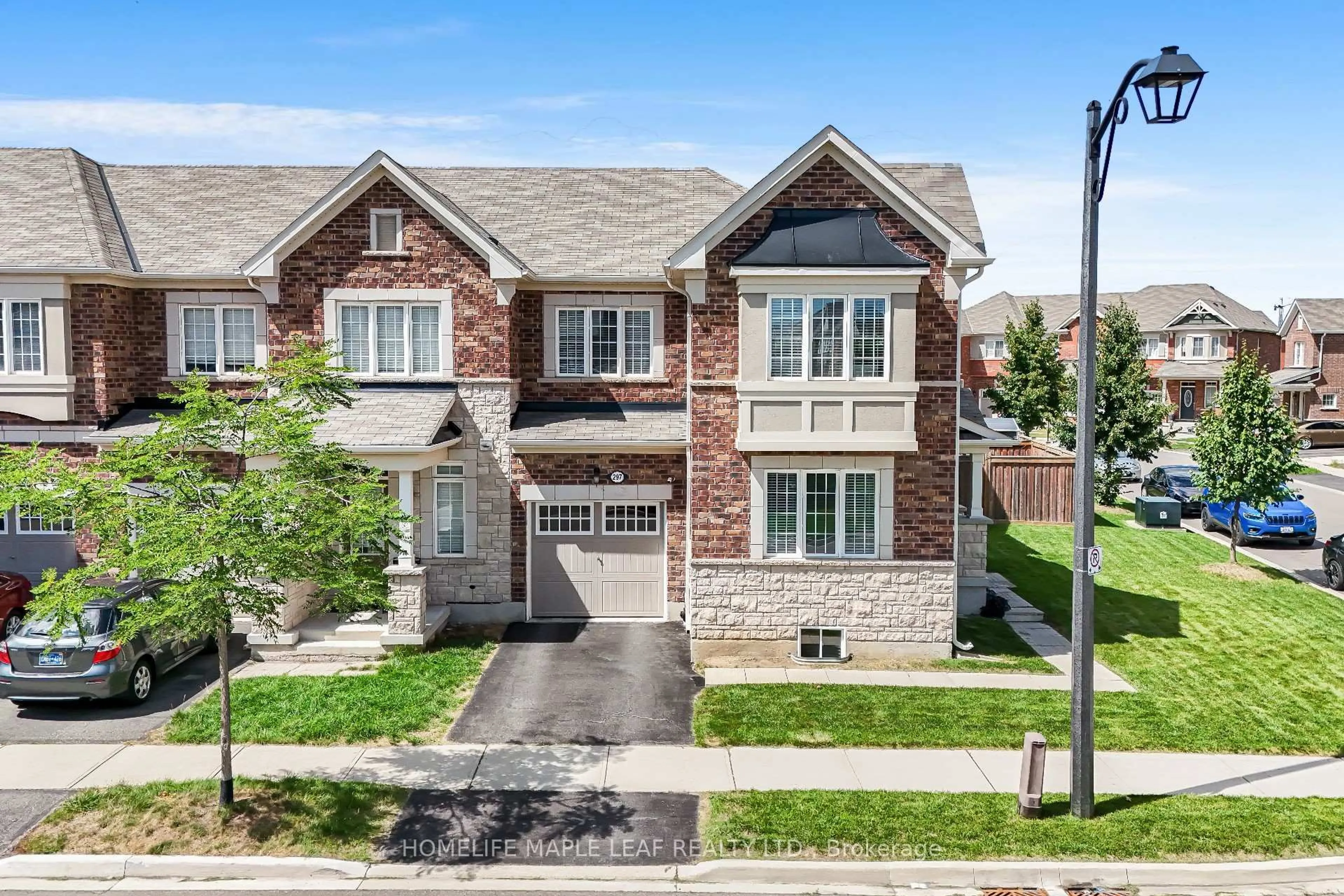 Home with brick exterior material, street for 297 REIS Pl, Milton Ontario L9E 0A9