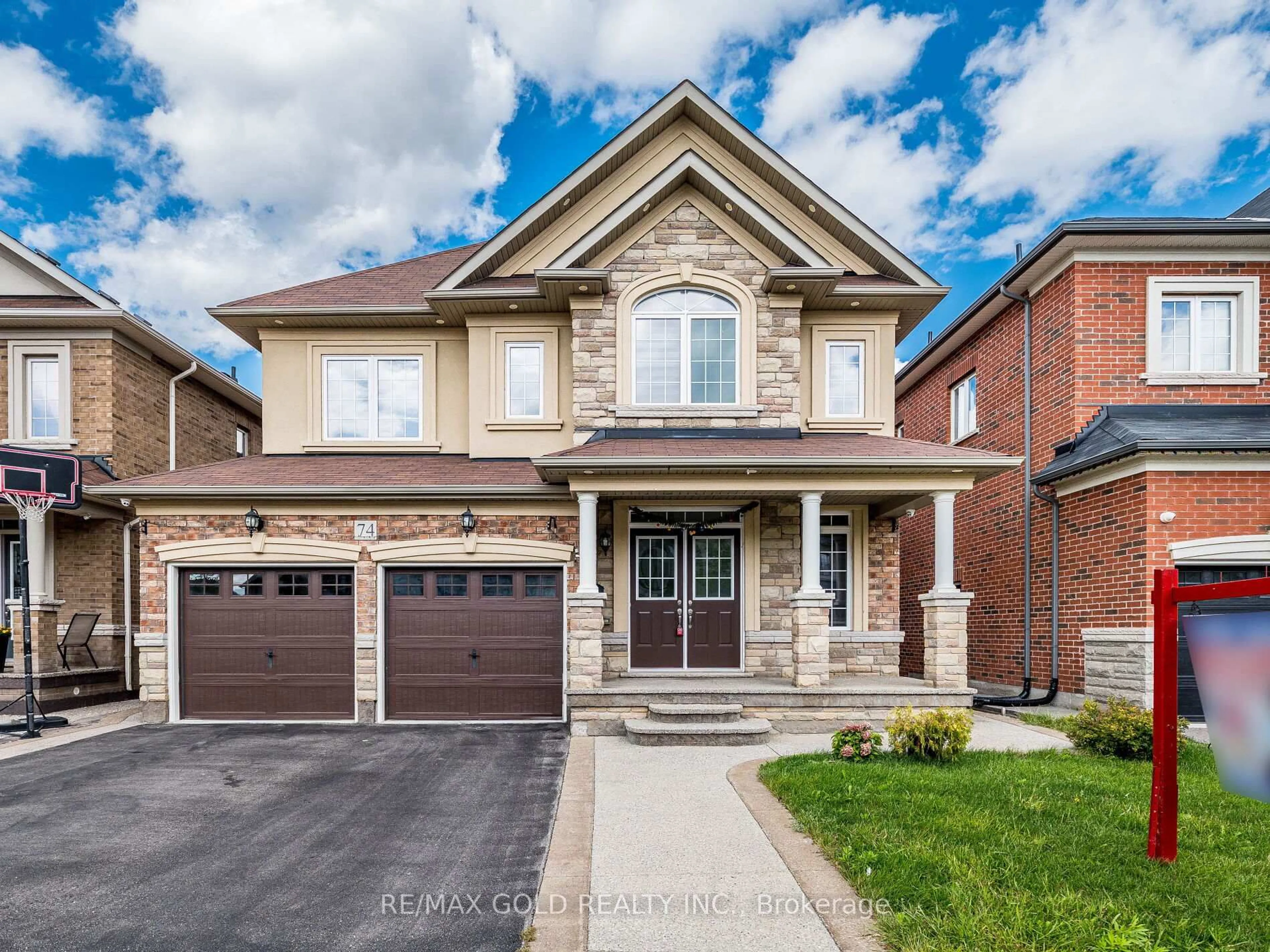 Home with brick exterior material, street for 74 Bucksaw St, Brampton Ontario L7A 4R3