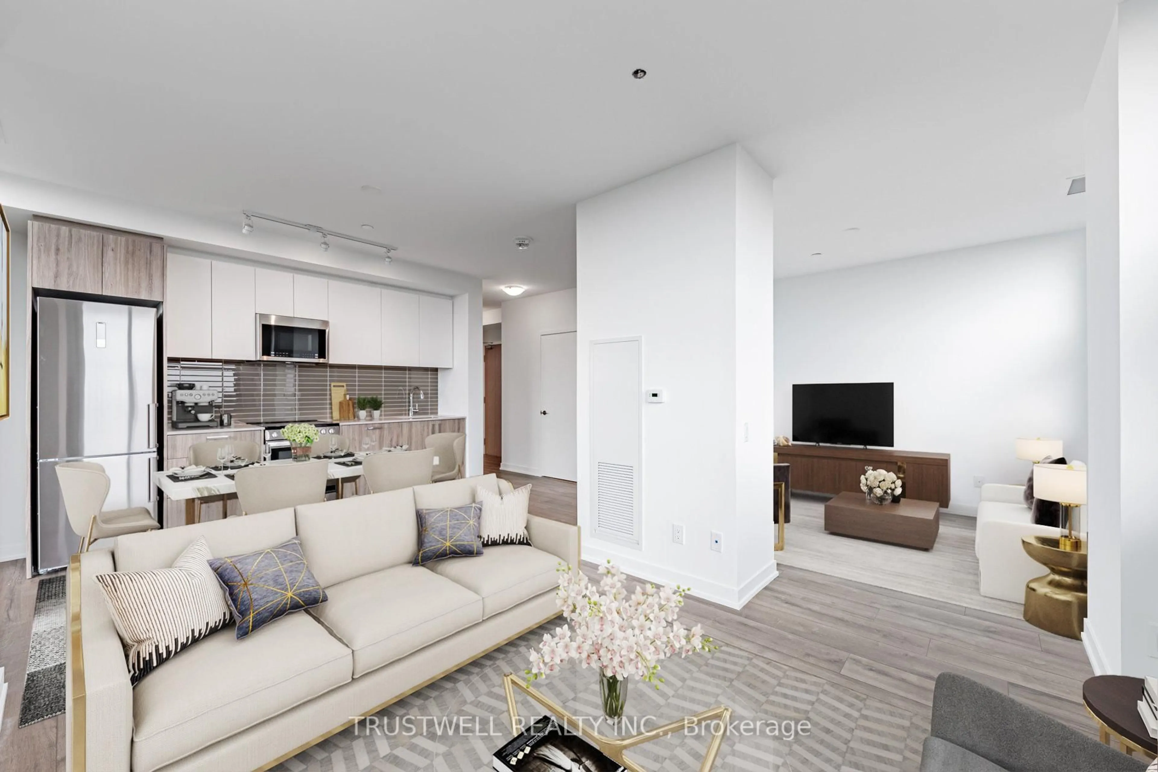 Living room with furniture, unknown for 1787 St Clair Ave #1107, Toronto Ontario M6N 0B7