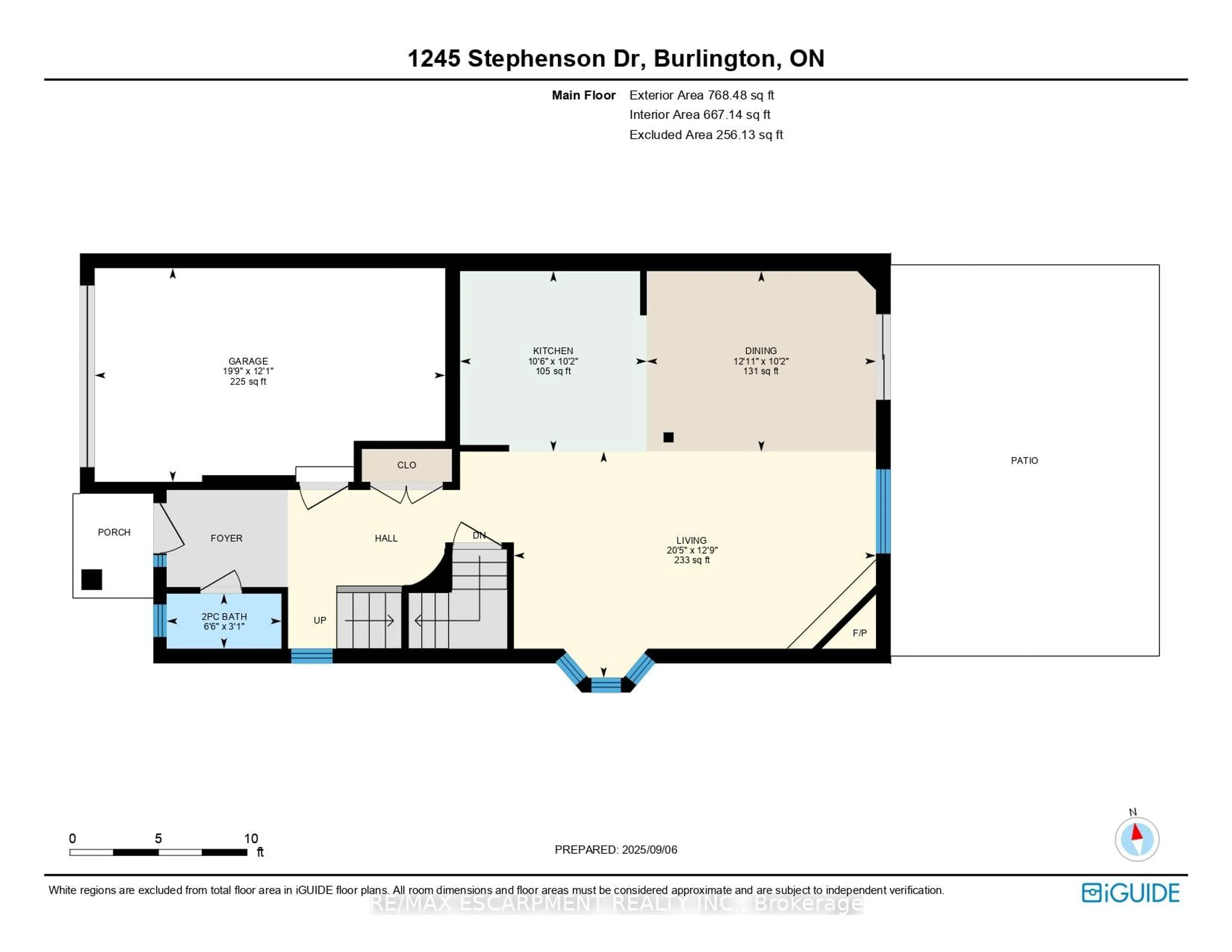 Floor plan for 1245 Stephenson Dr #16, Burlington Ontario L7S 2L9