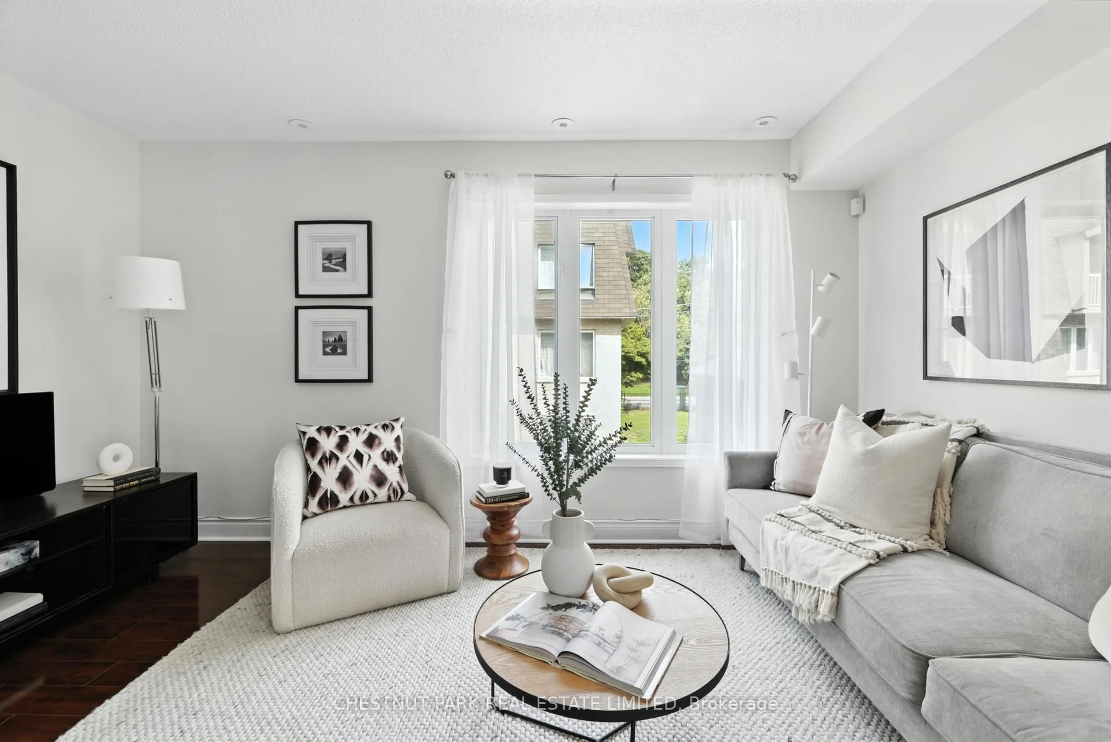 Living room with furniture, unknown for 55 Foundry Ave #62, Toronto Ontario M6H 4K7