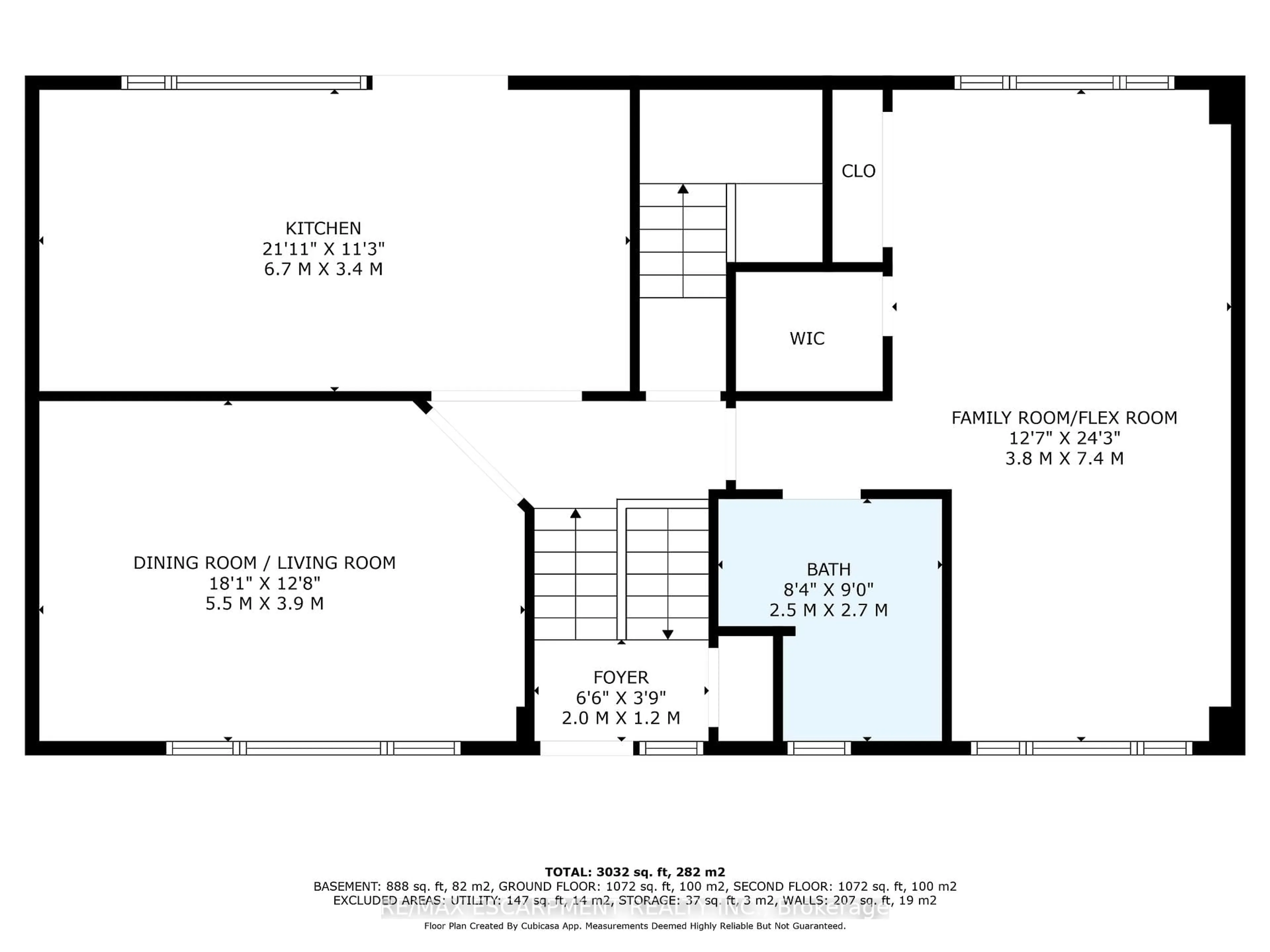 Floor plan for 463 Grand Blvd, Oakville Ontario L6H 1P2