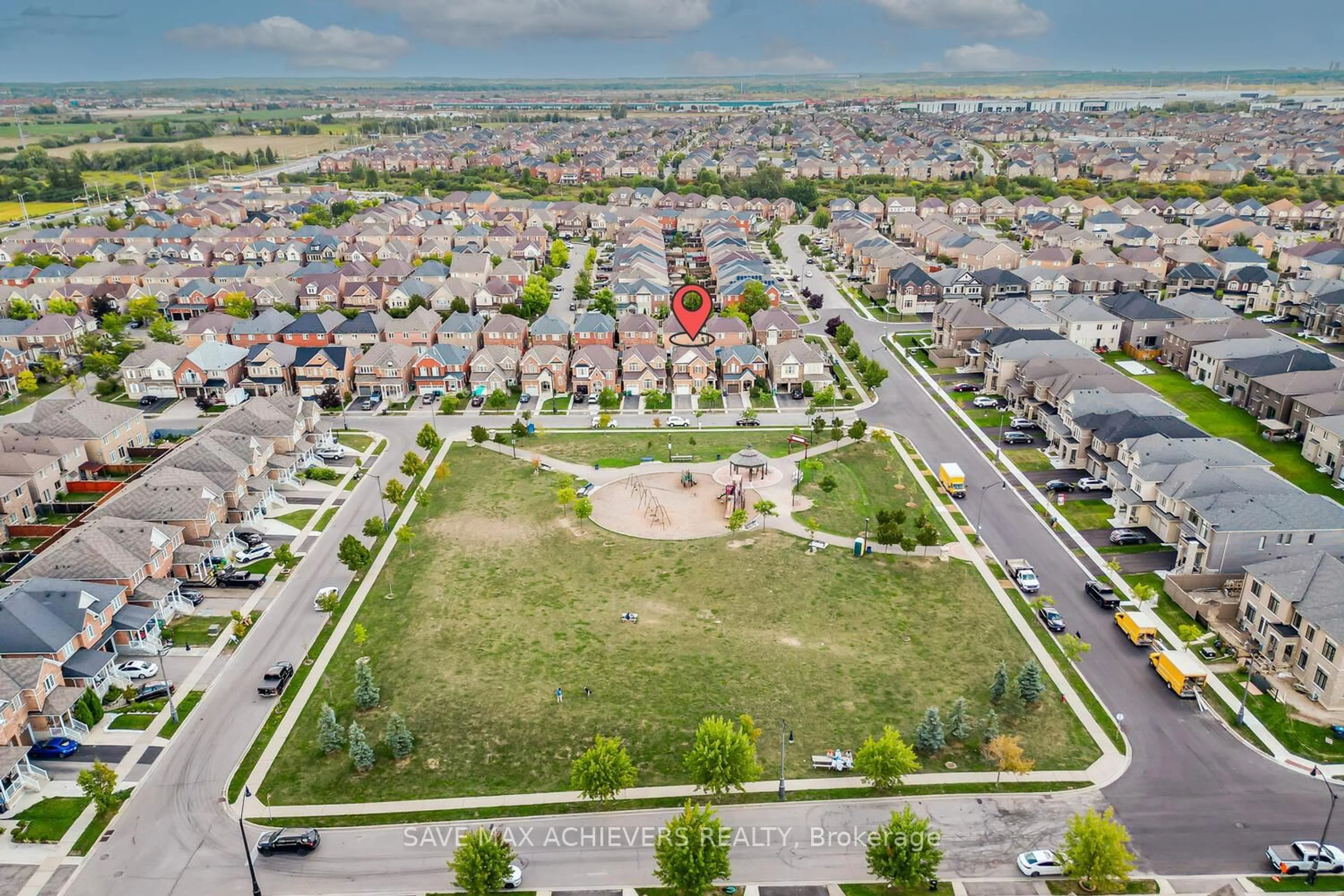 A pic from outside/outdoor area/front of a property/back of a property/a pic from drone, street for 37 BLOOM Dr, Brampton Ontario L6P 3C3