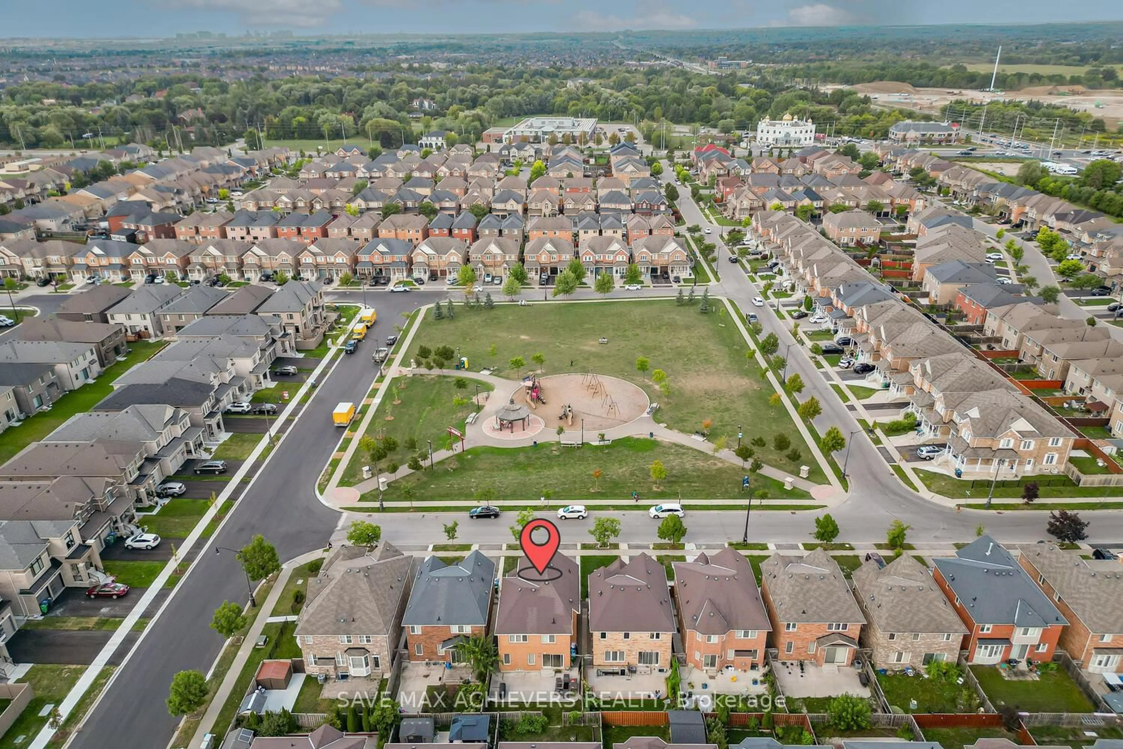A pic from outside/outdoor area/front of a property/back of a property/a pic from drone, street for 37 BLOOM Dr, Brampton Ontario L6P 3C3