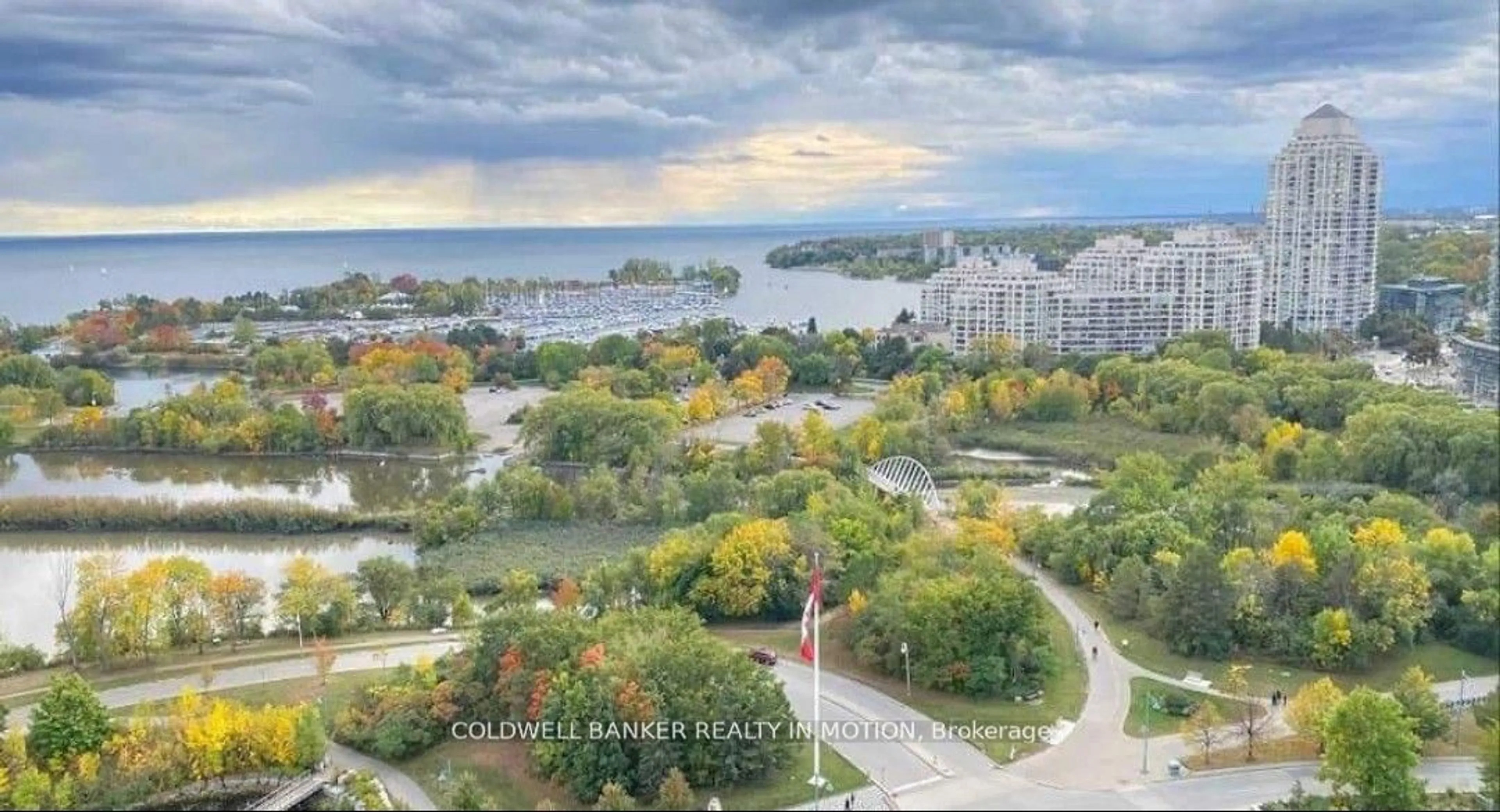 A pic from outside/outdoor area/front of a property/back of a property/a pic from drone, water/lake/river/ocean view for 30 Shore Breeze Dr #4412, Toronto Ontario M8V 1A1