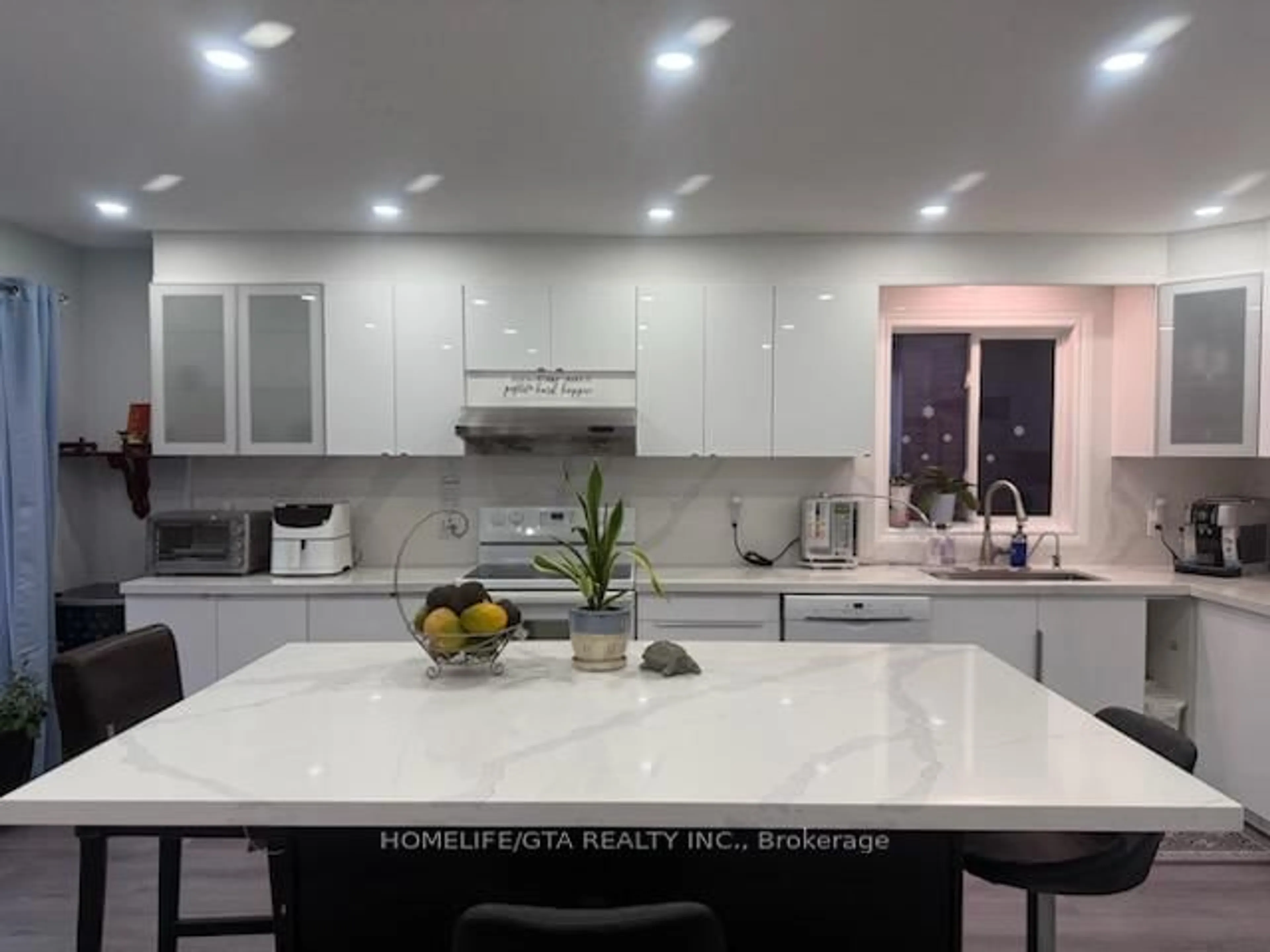 Contemporary kitchen, ceramic/tile floor for 360 Queens Dr, Toronto Ontario M6L 1M5