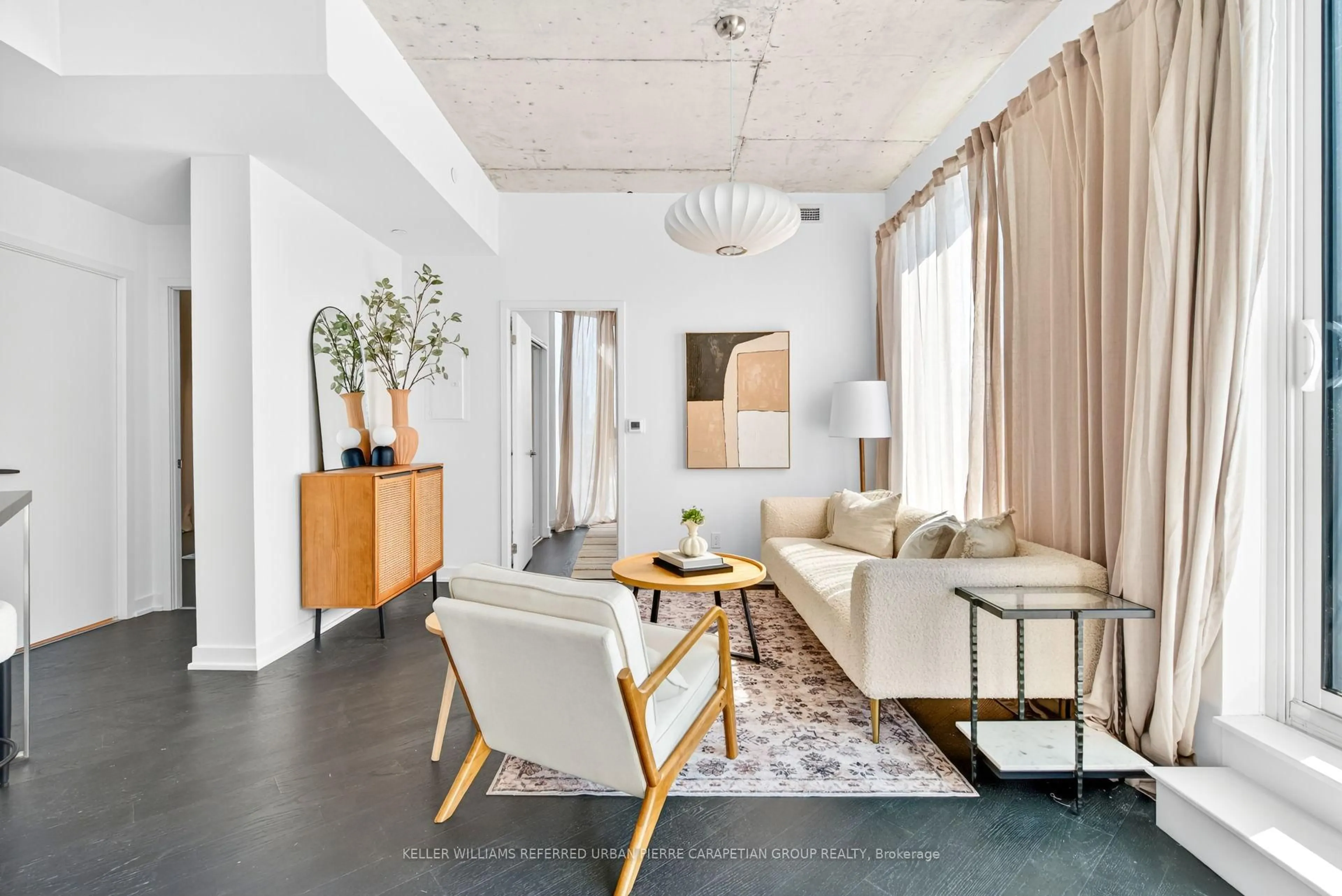Living room with furniture, unknown for 57 Brock Ave #610, Toronto Ontario M3H 3N2