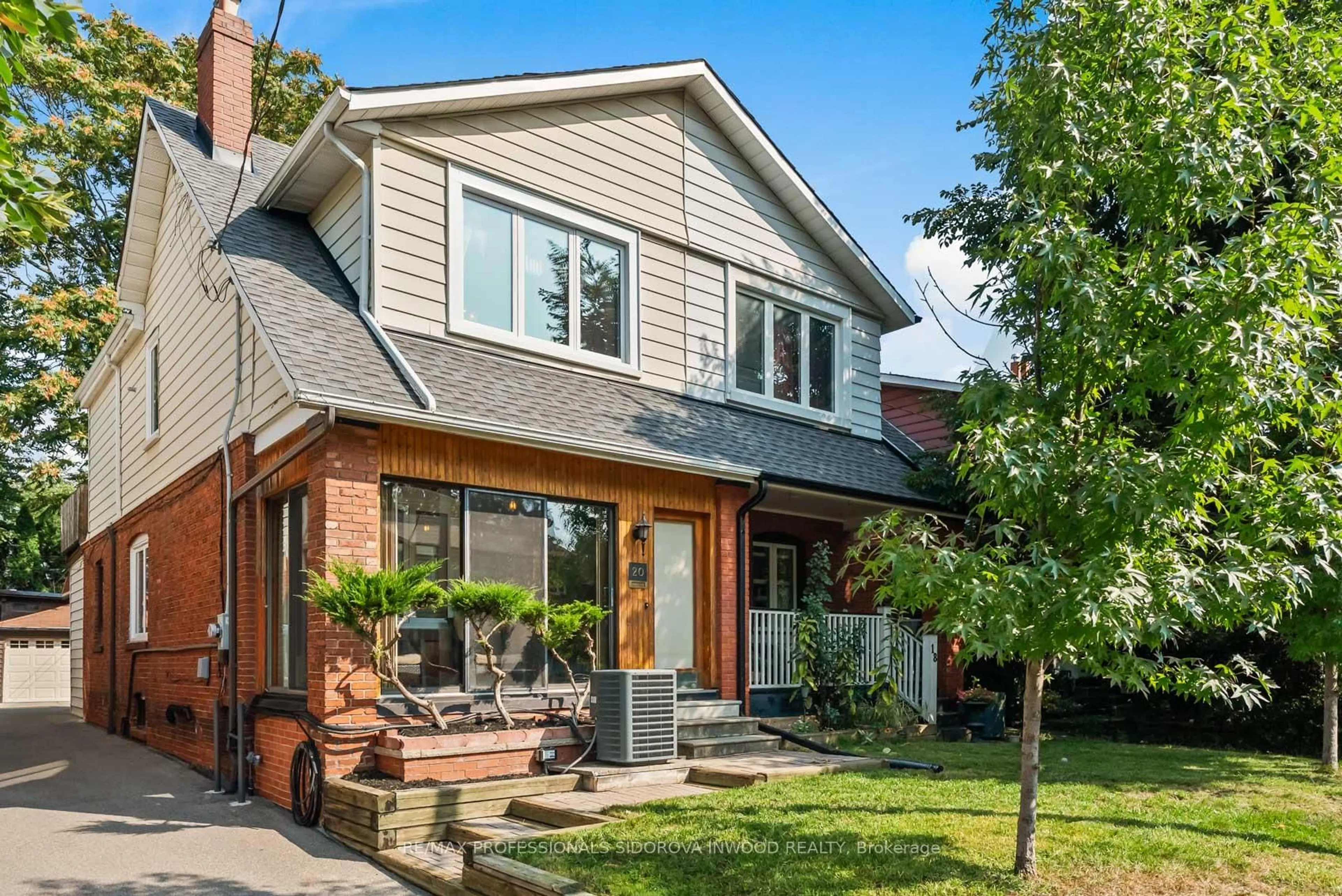 Home with brick exterior material, street for 20 Webb Ave, Toronto Ontario M6P 1M5