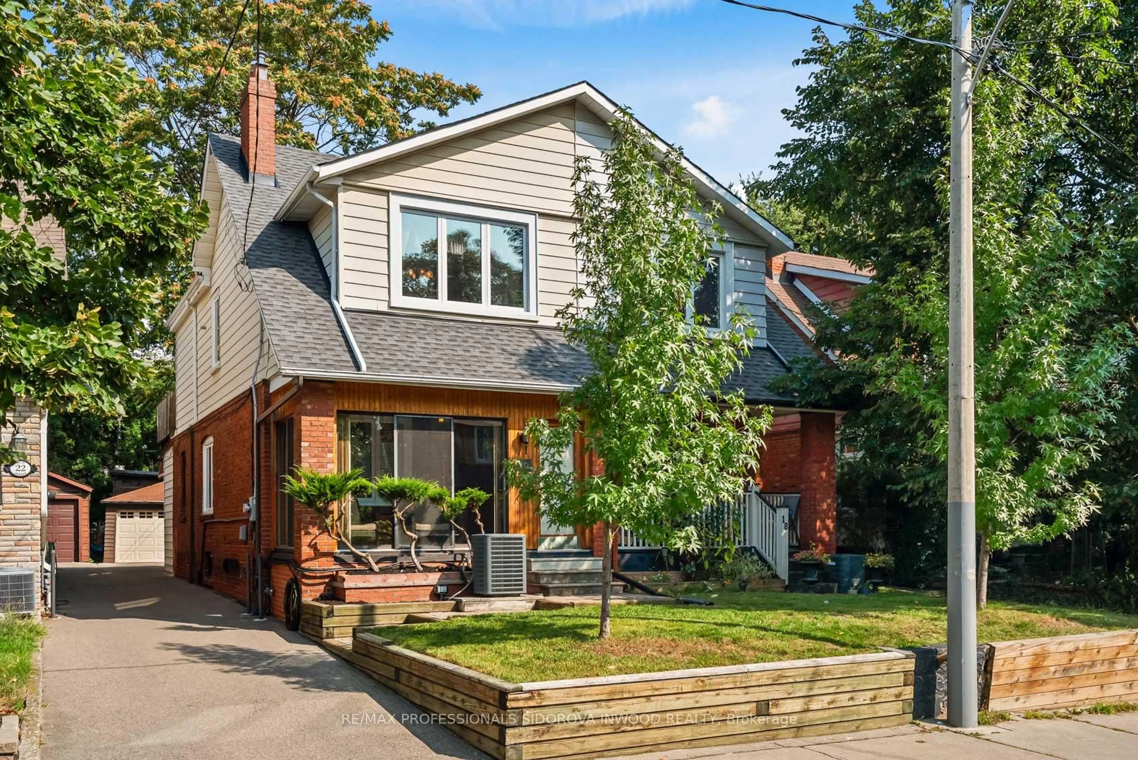 Home with brick exterior material, street for 20 Webb Ave, Toronto Ontario M6P 1M5