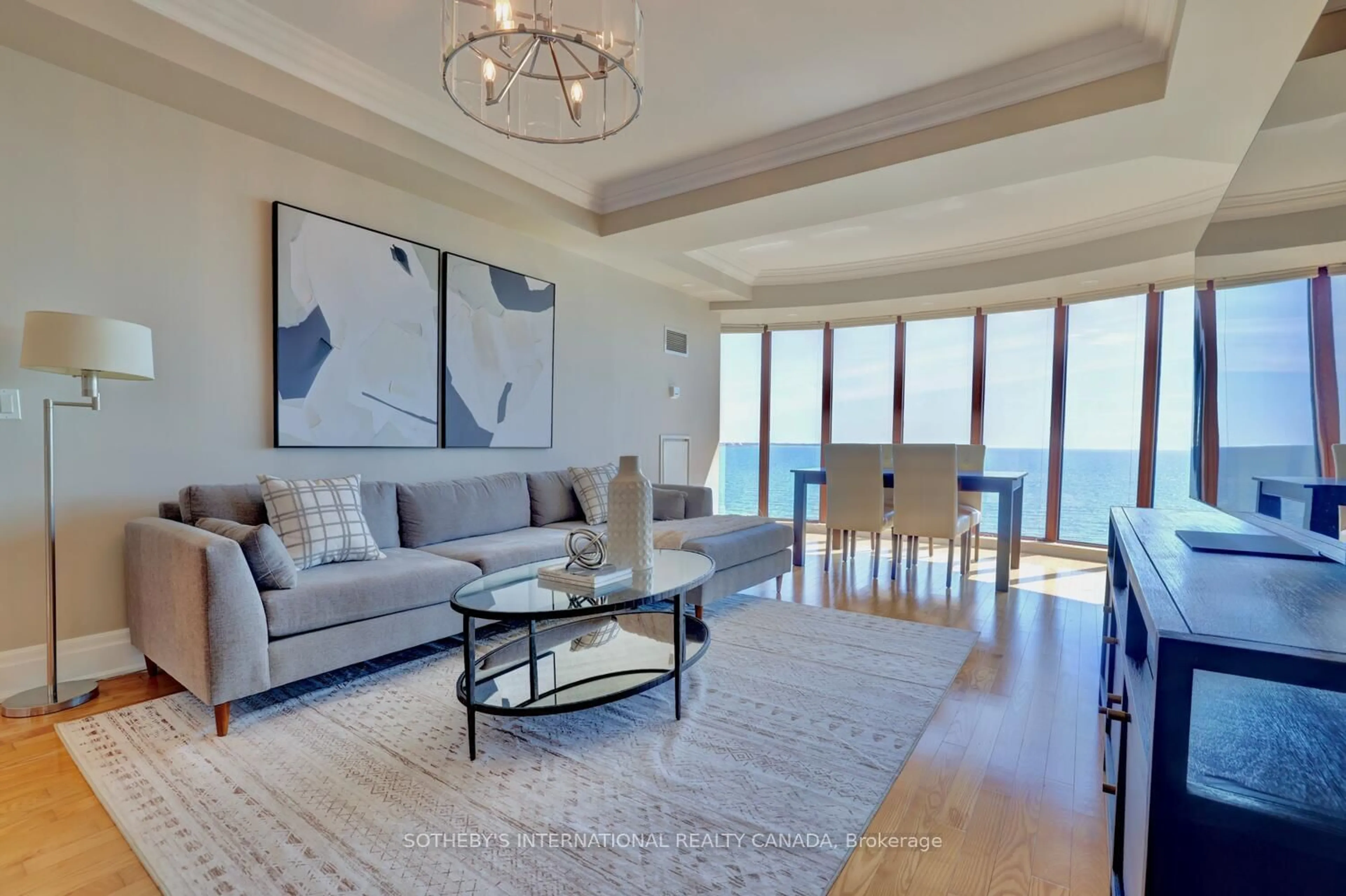 Living room with furniture, unknown for 2095 Lake Shore Blvd #818, Toronto Ontario M8V 4G4