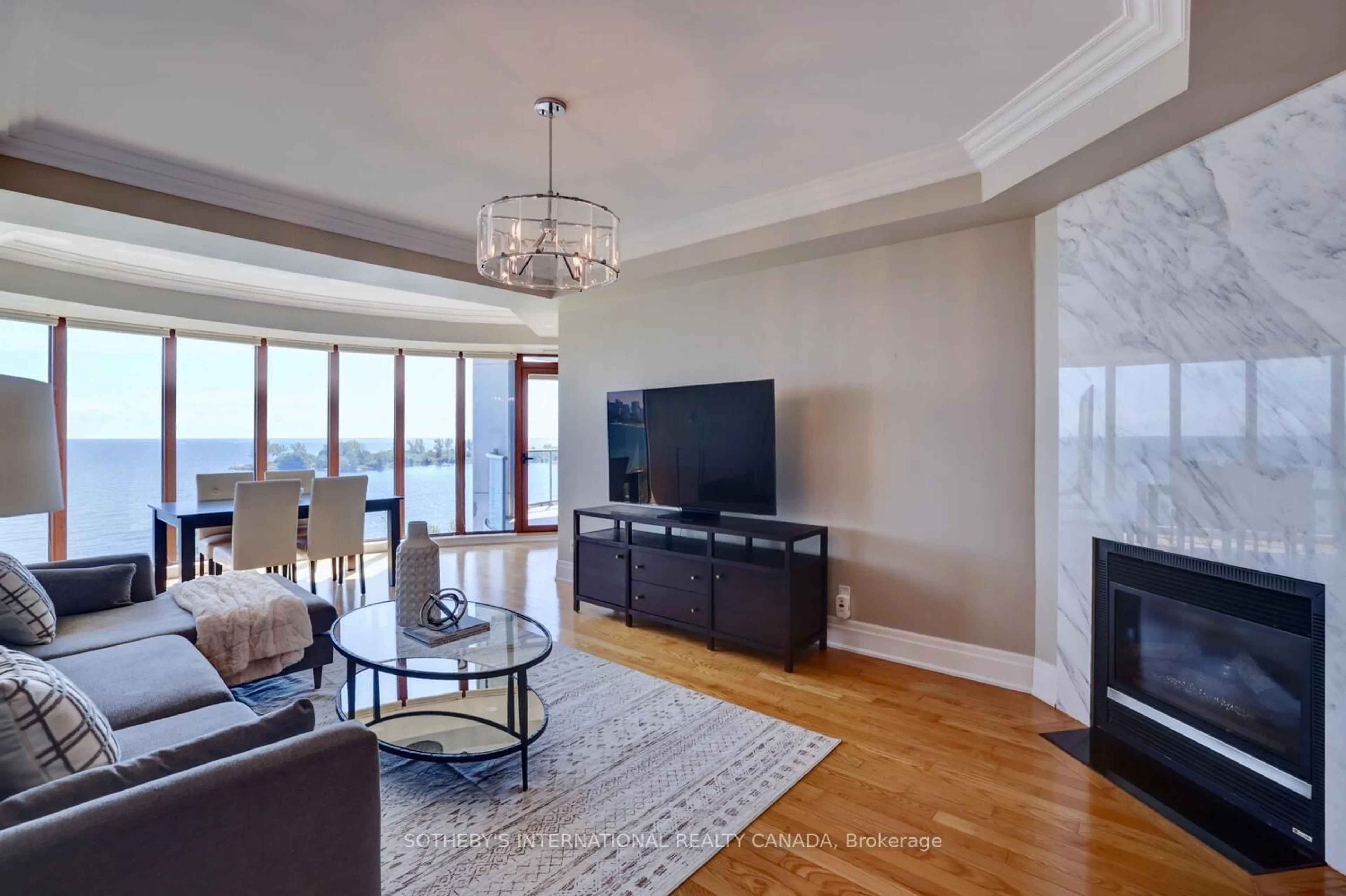 Living room with furniture, unknown for 2095 Lake Shore Blvd #818, Toronto Ontario M8V 4G4