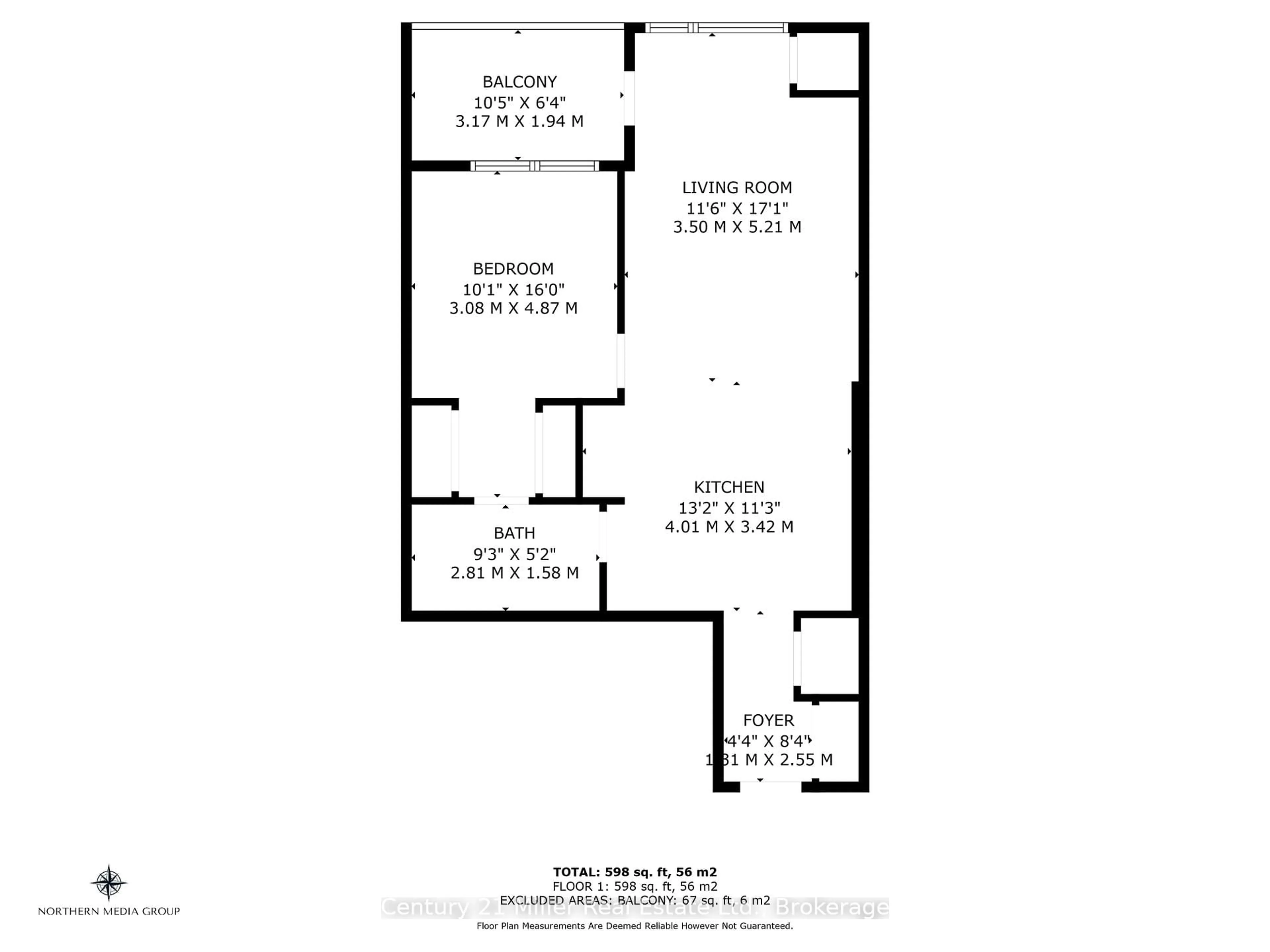 Floor plan for 150 Sabina Dr #301, Oakville Ontario L6H 0W3