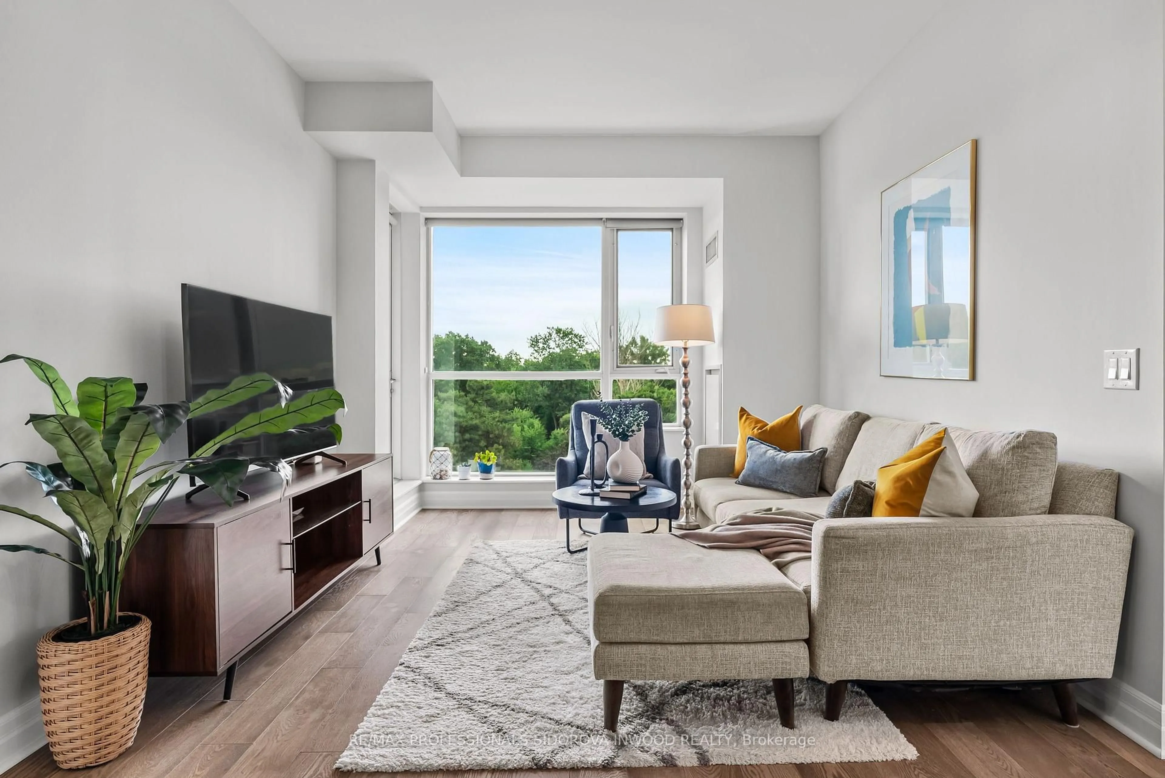 Living room with furniture, unknown for 20 Gothic Ave #414, Toronto Ontario M6P 1T5