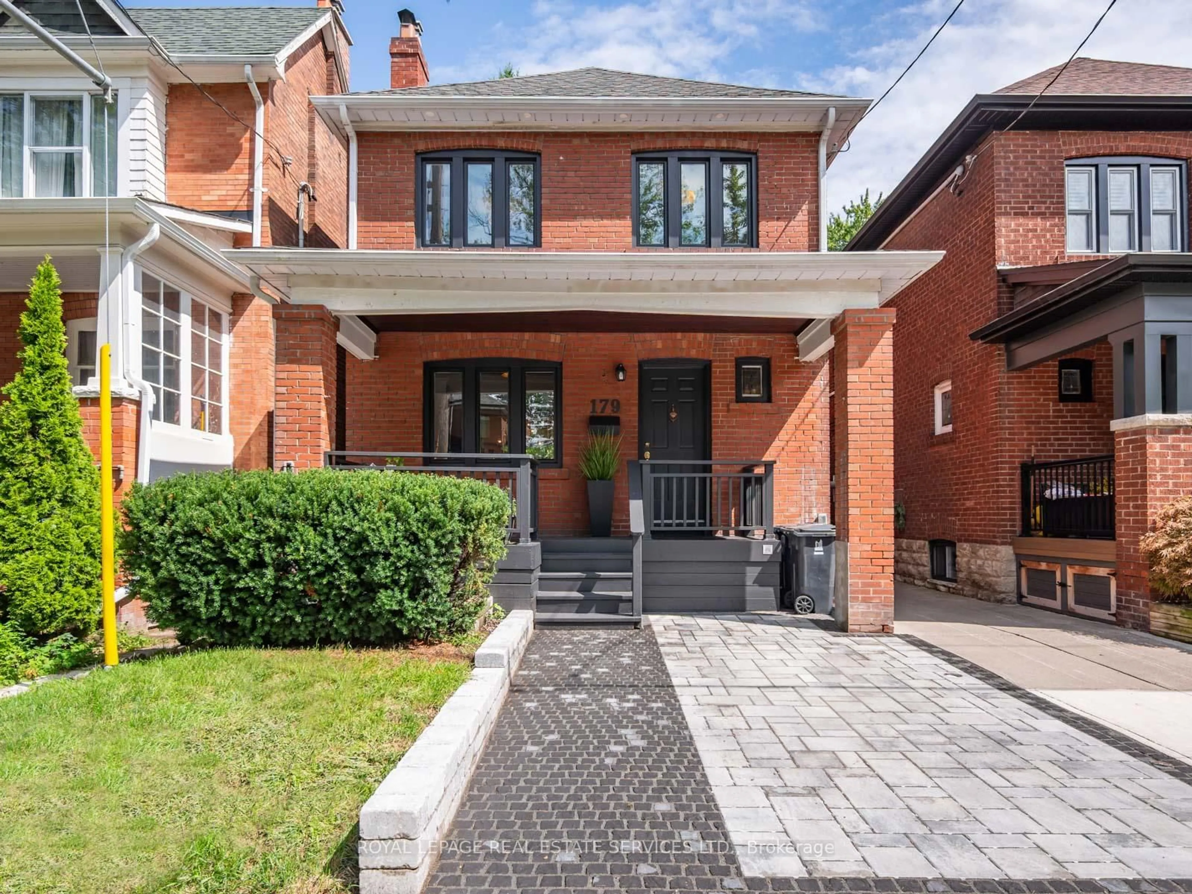 Home with brick exterior material, street for 179 Pacific Ave, Toronto Ontario M6P 2P6