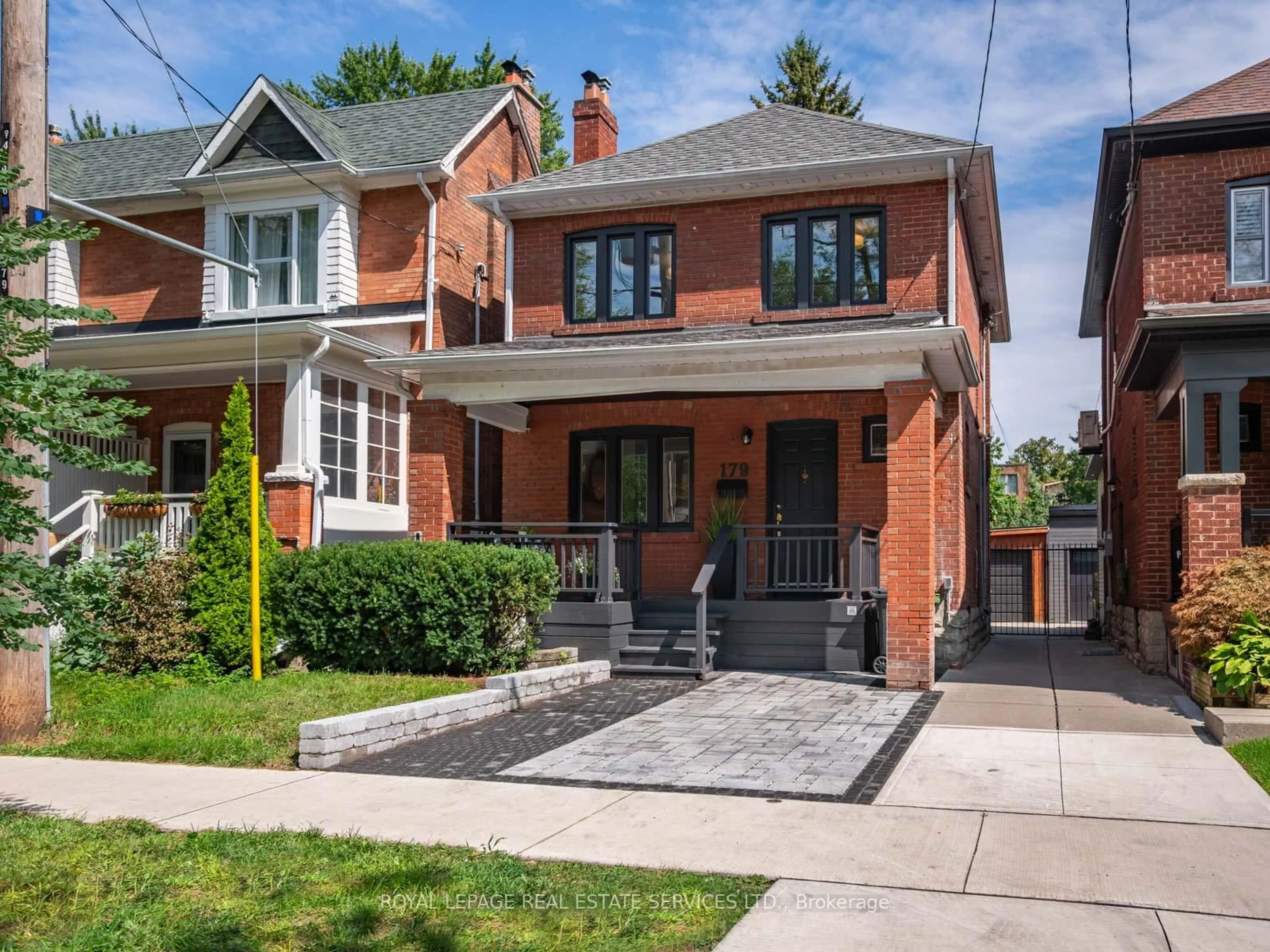 Home with brick exterior material, street for 179 Pacific Ave, Toronto Ontario M6P 2P6