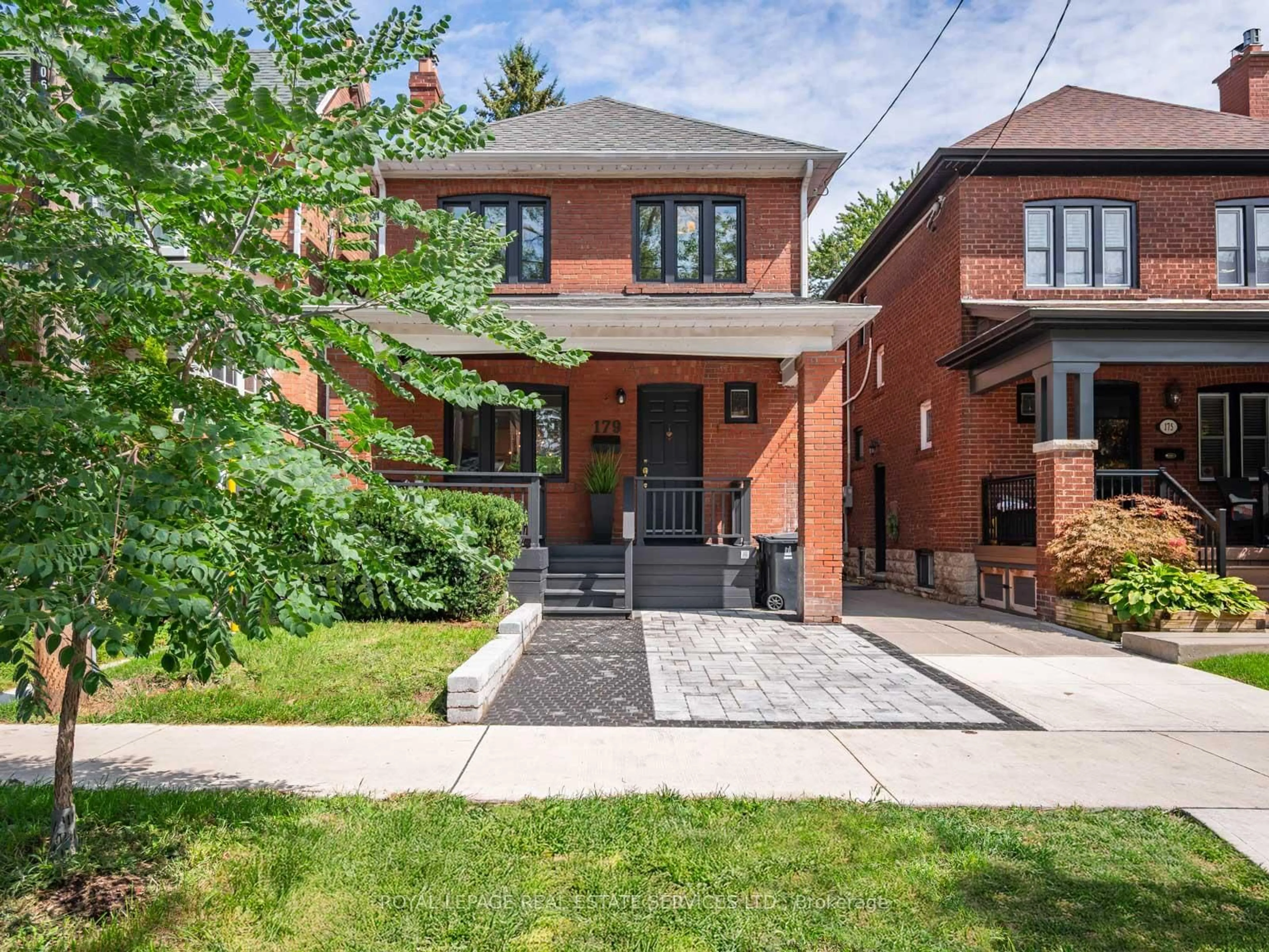 Home with brick exterior material, street for 179 Pacific Ave, Toronto Ontario M6P 2P6