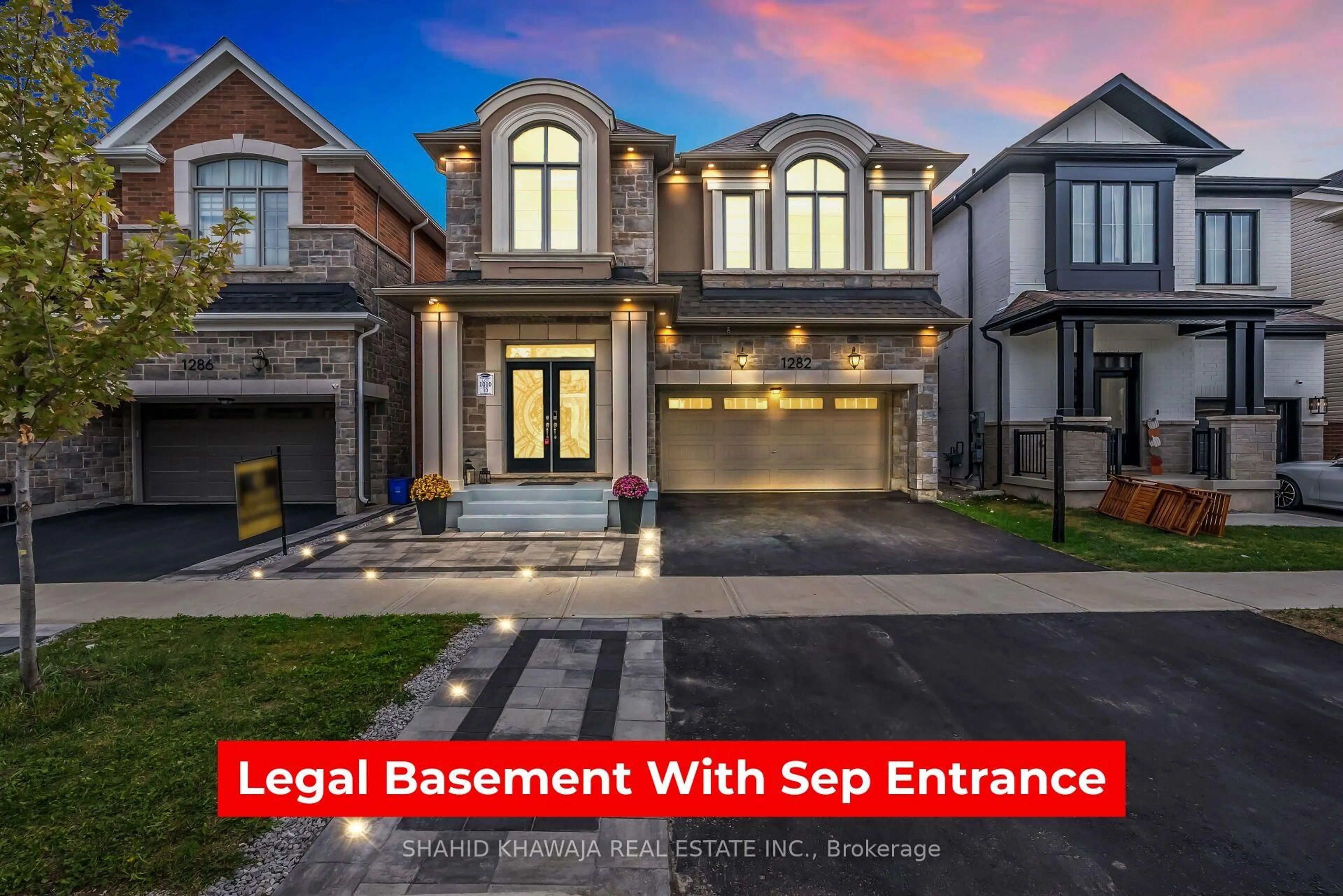 Home with brick exterior material, street for 1282 Kovachik Blvd, Milton Ontario L9E 1W3