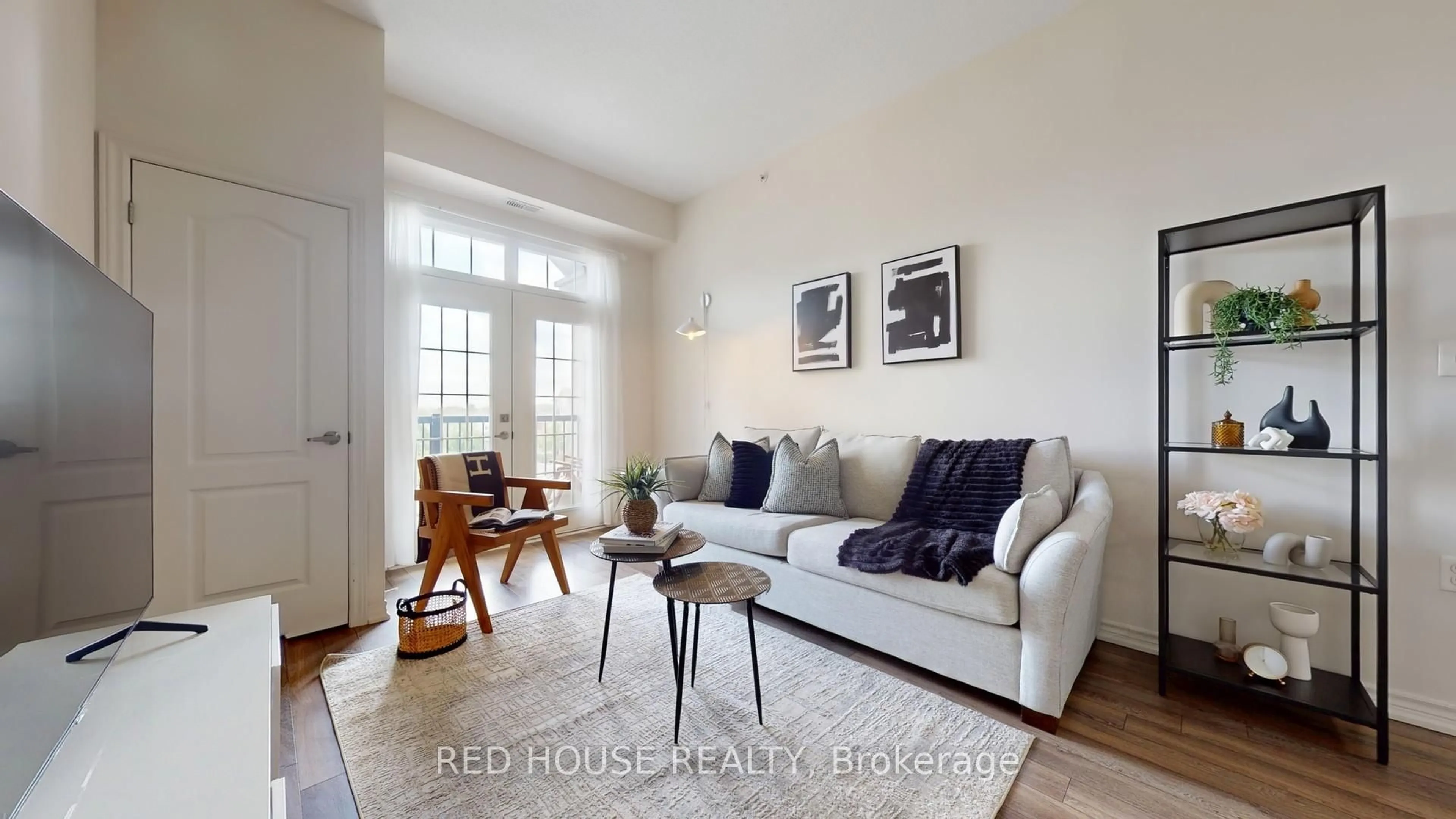 Living room with furniture, unknown for 1460 Main St #412, Milton Ontario L9T 8W5