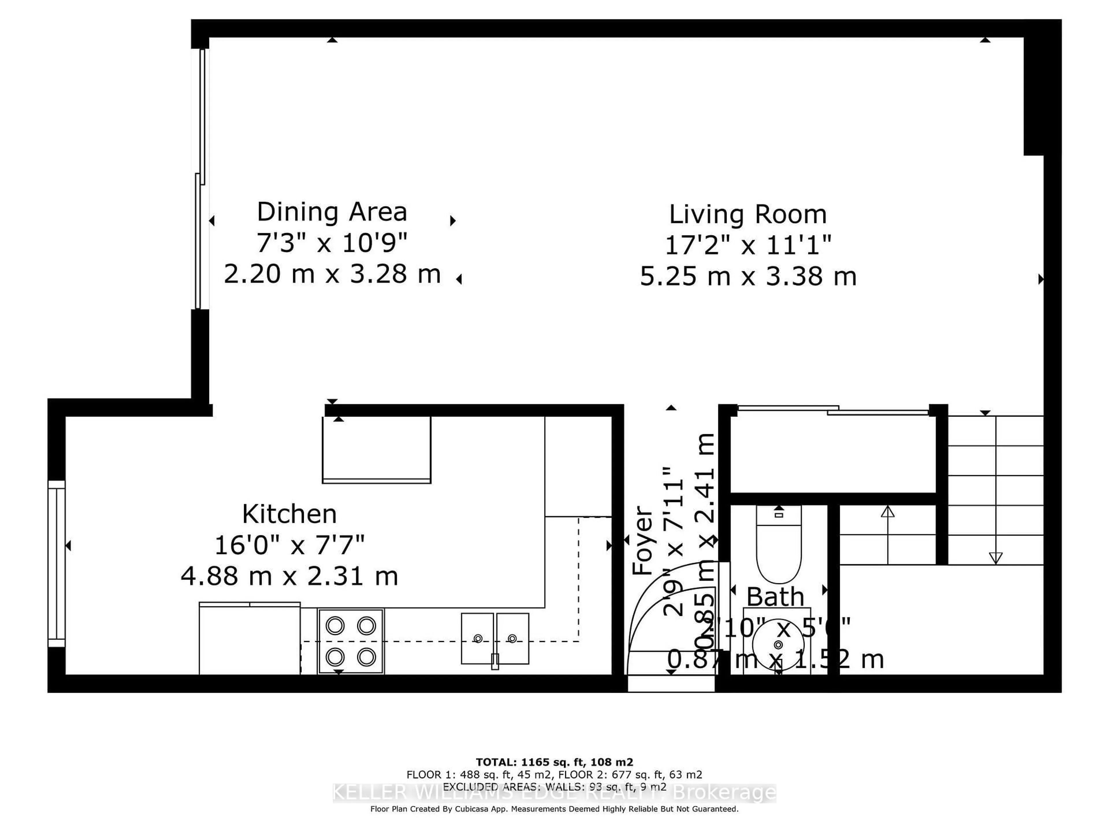Floor plan for 1055 Dundas St #227, Mississauga Ontario L4Y 3X6